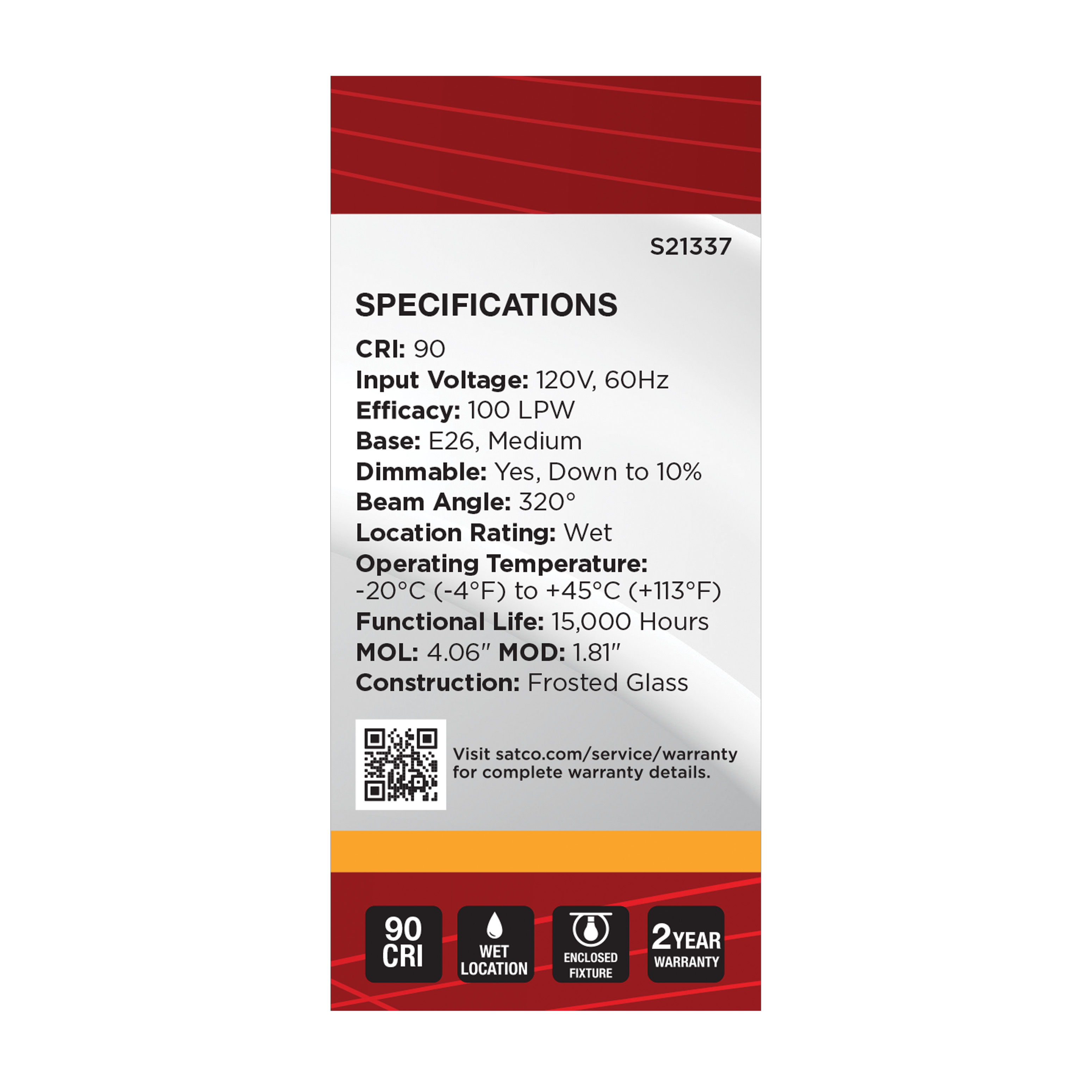 8BT15/WH/LED/927/120V - S21337