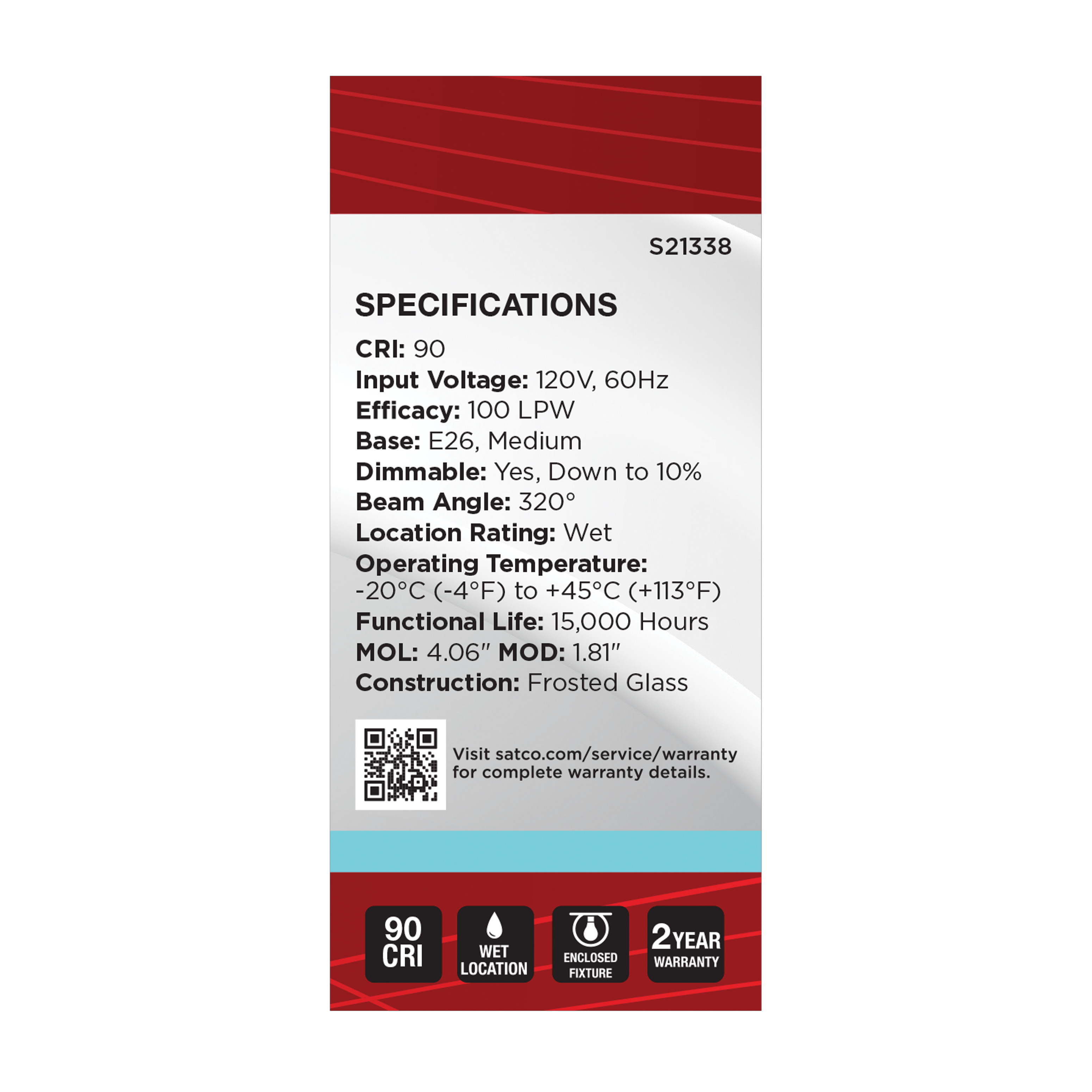 8BT15/WH/LED/940/120V - S21338