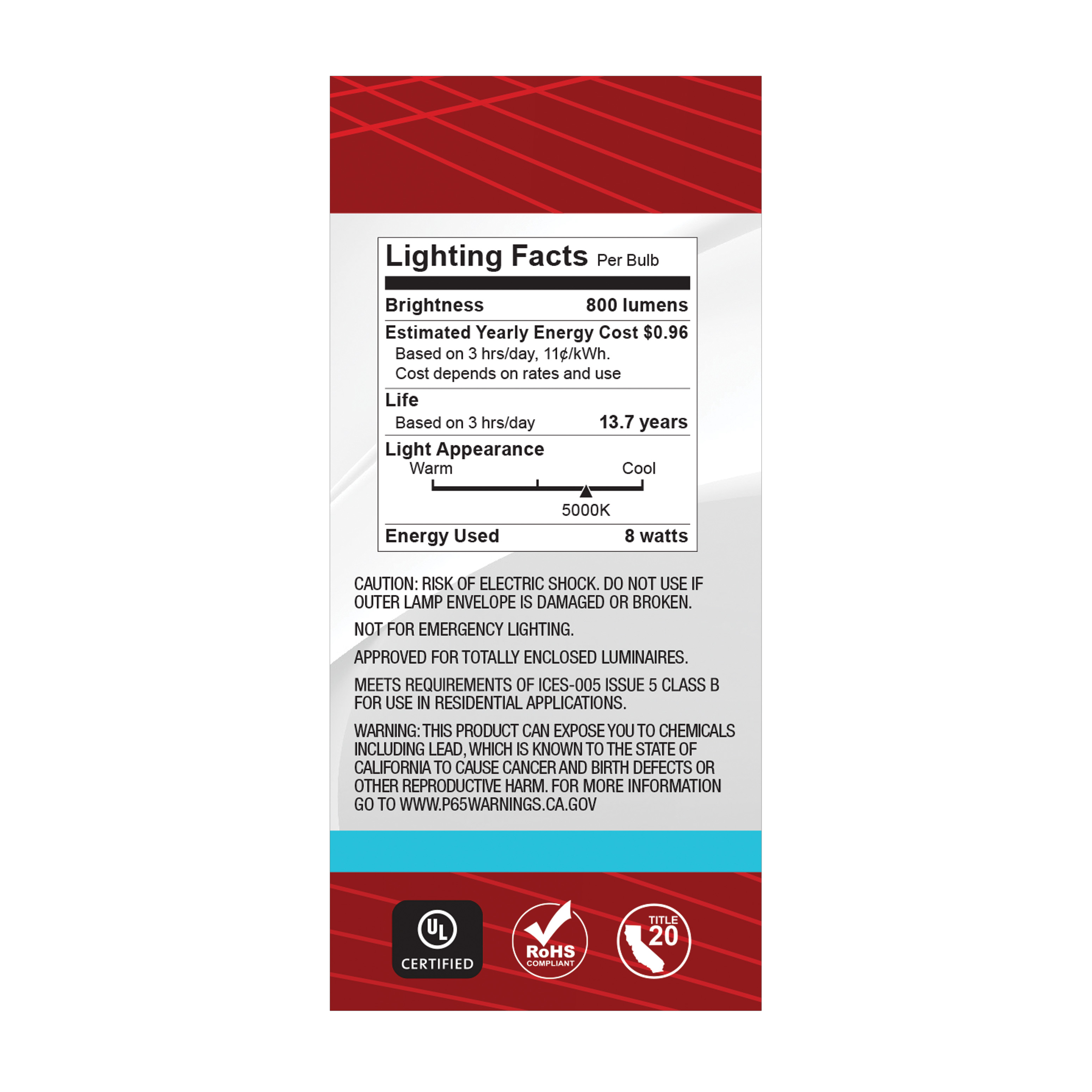 8BT15/WH/LED/950/120V - S21339