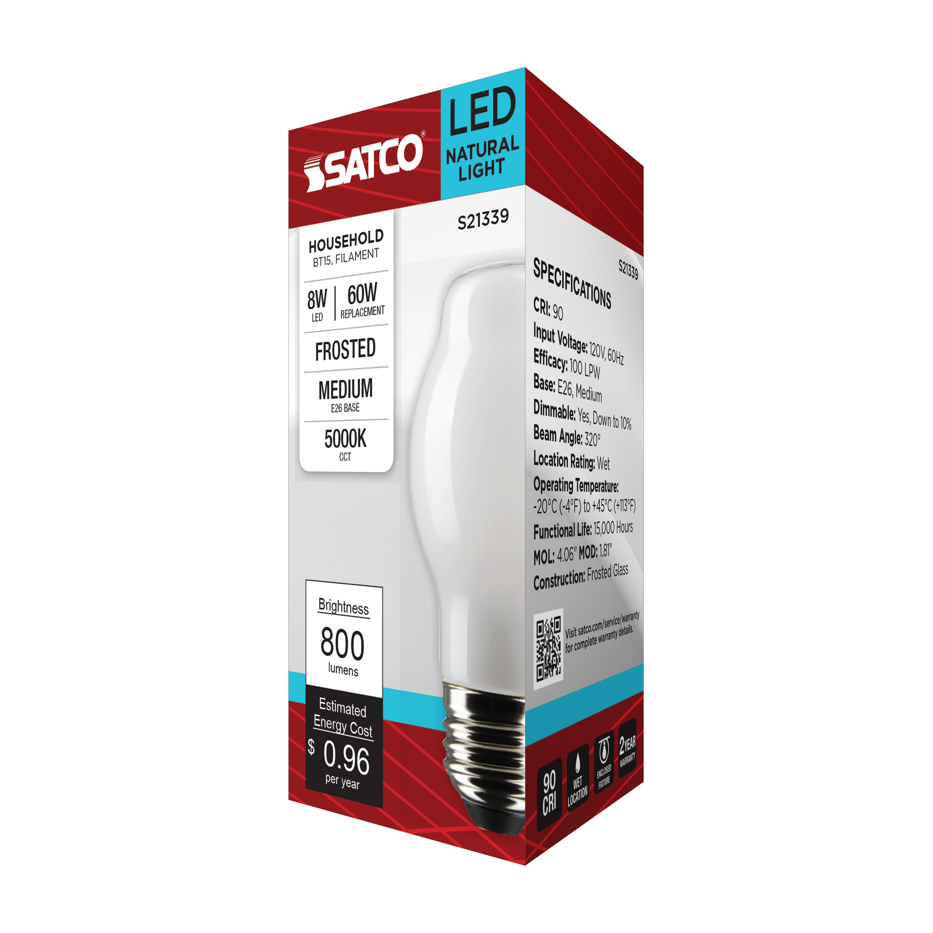 8BT15/WH/LED/950/120V - S21339