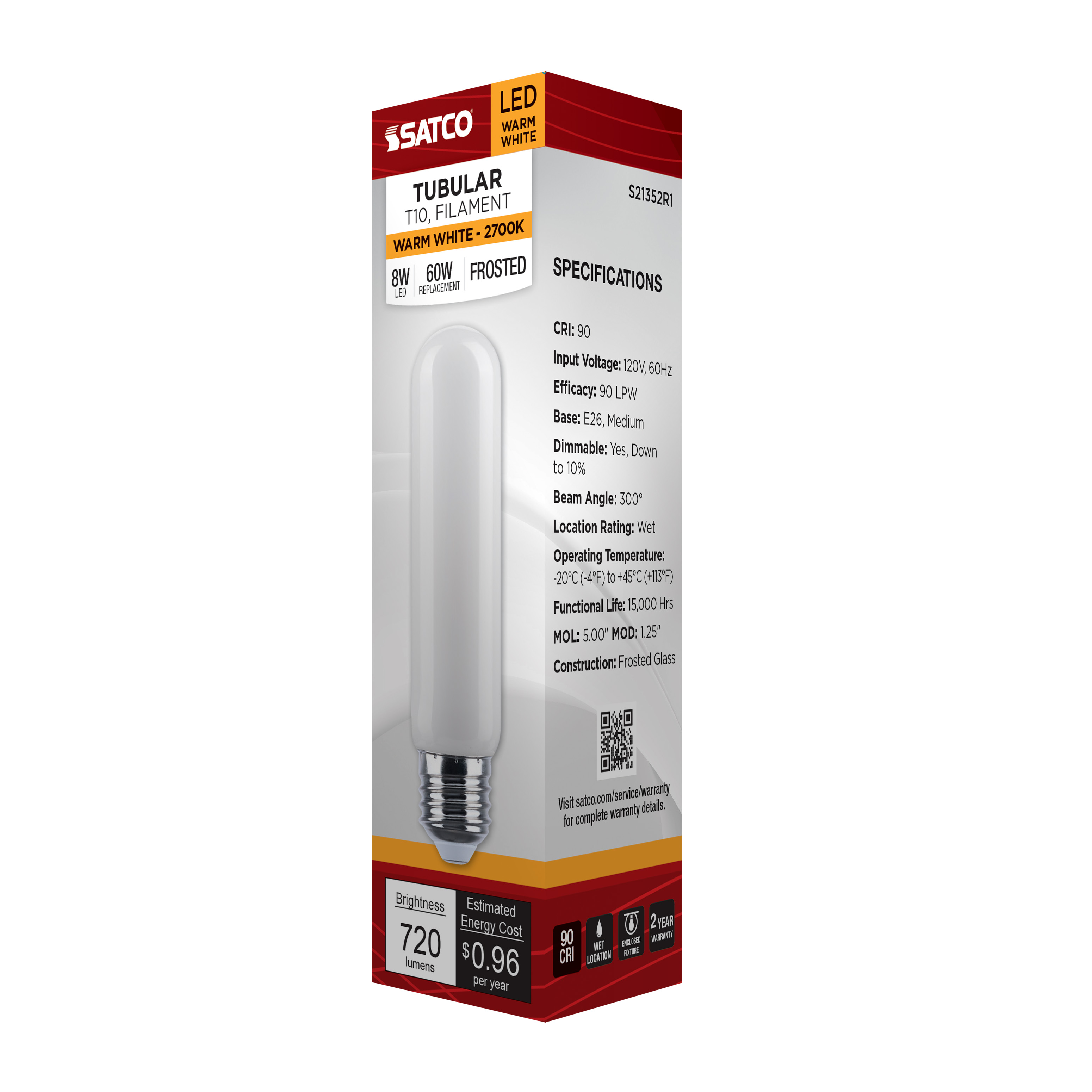 8T10/LED/SW/927/120V/E26 - S21352R1