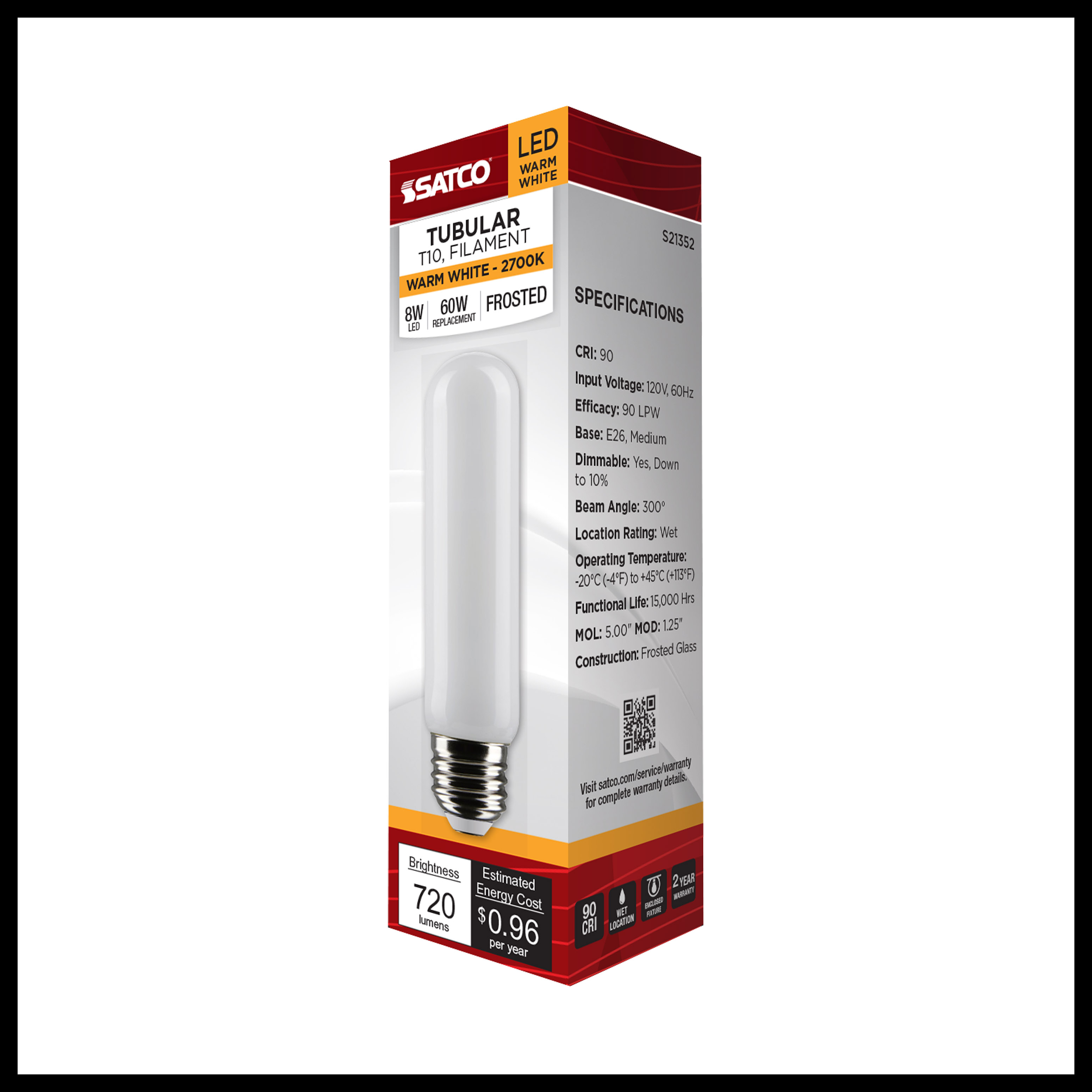 8T10/LED/FR/927/120V/E26 - S21352