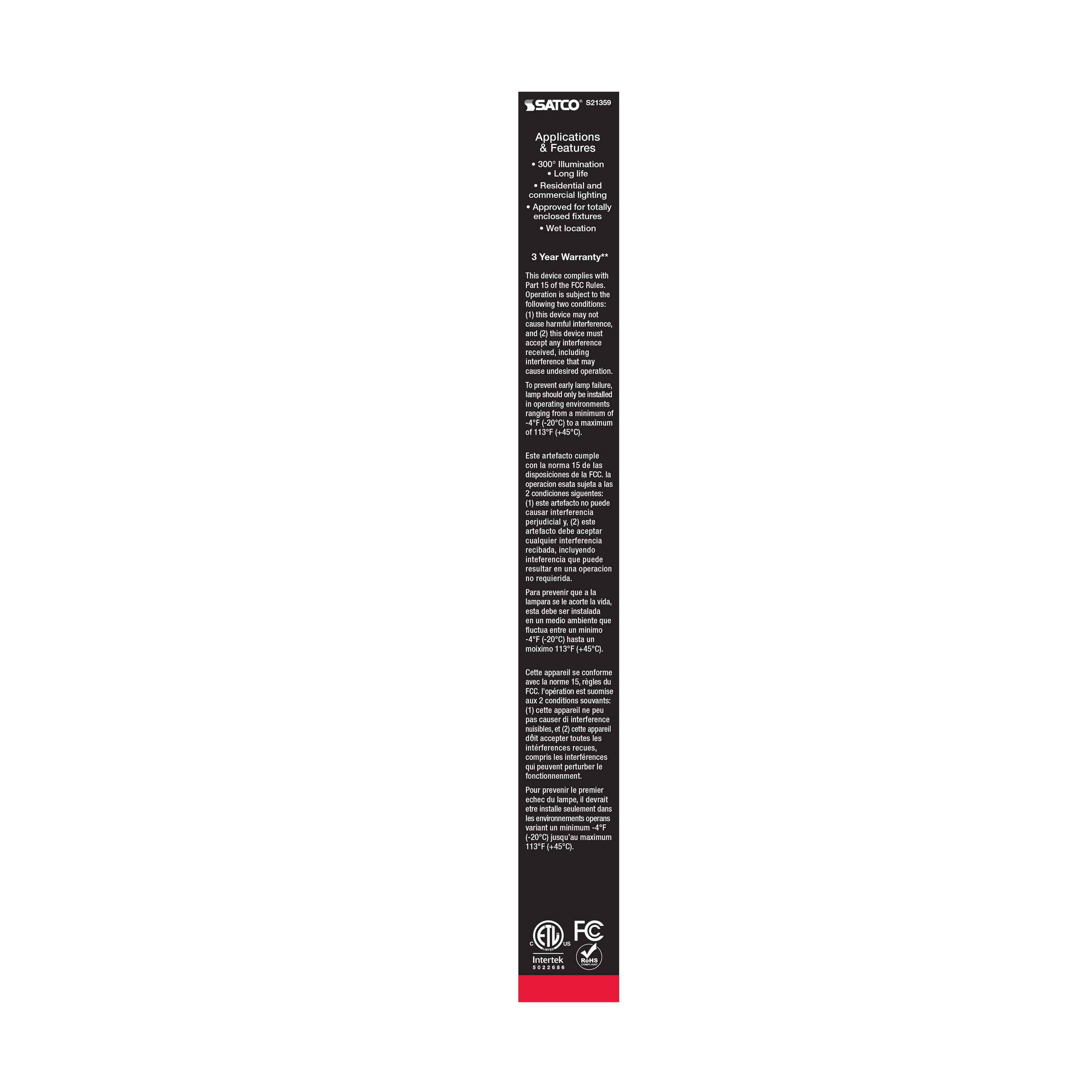 8T9/LED/CL930/120V/E26 - S21359