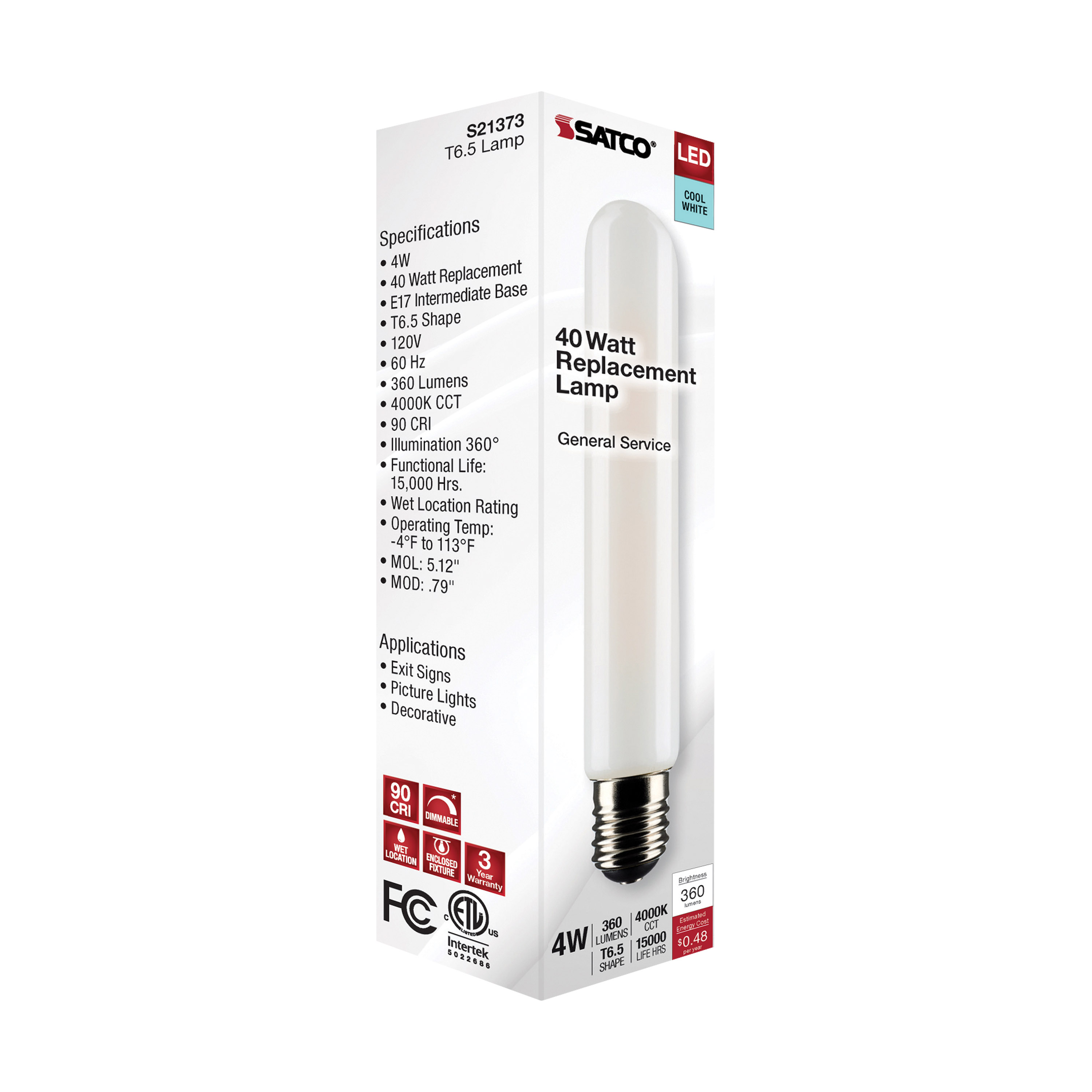 4T6.5/LED/FR/940/120V/E17 - S21373