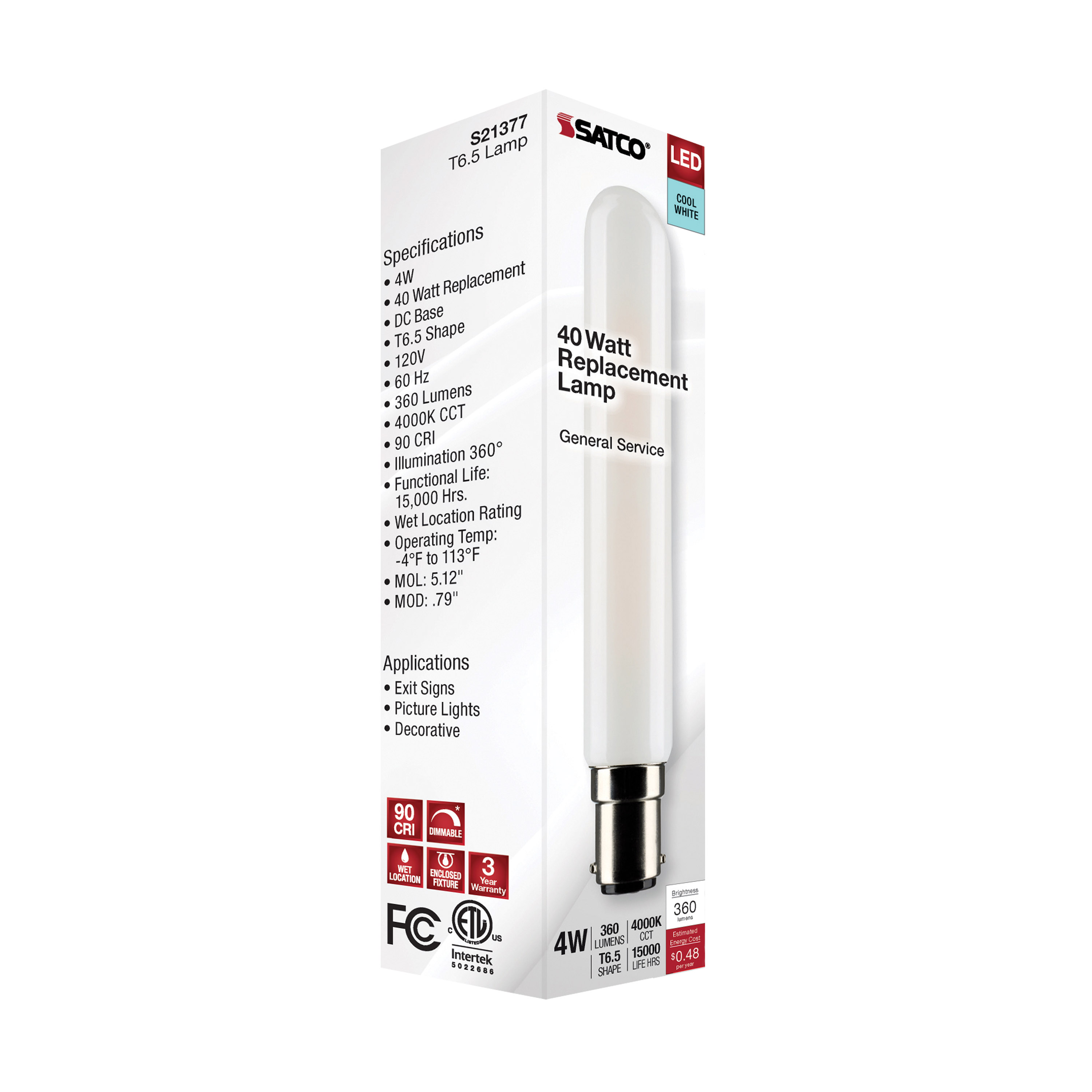 4T6.5/LED/FR/940/120V/DC - S21377