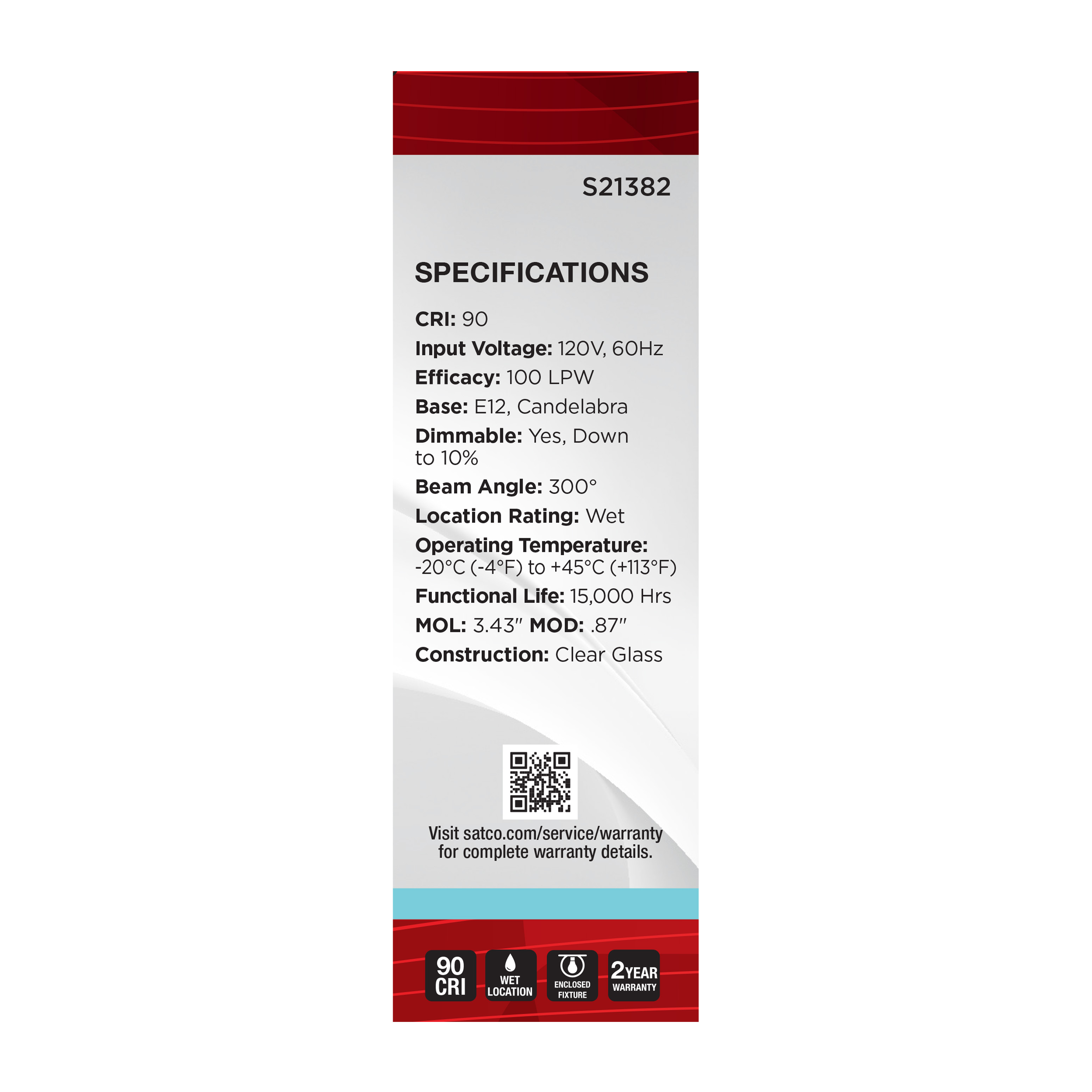 4T6L/940/E12/GCYS/120V/W - S21382