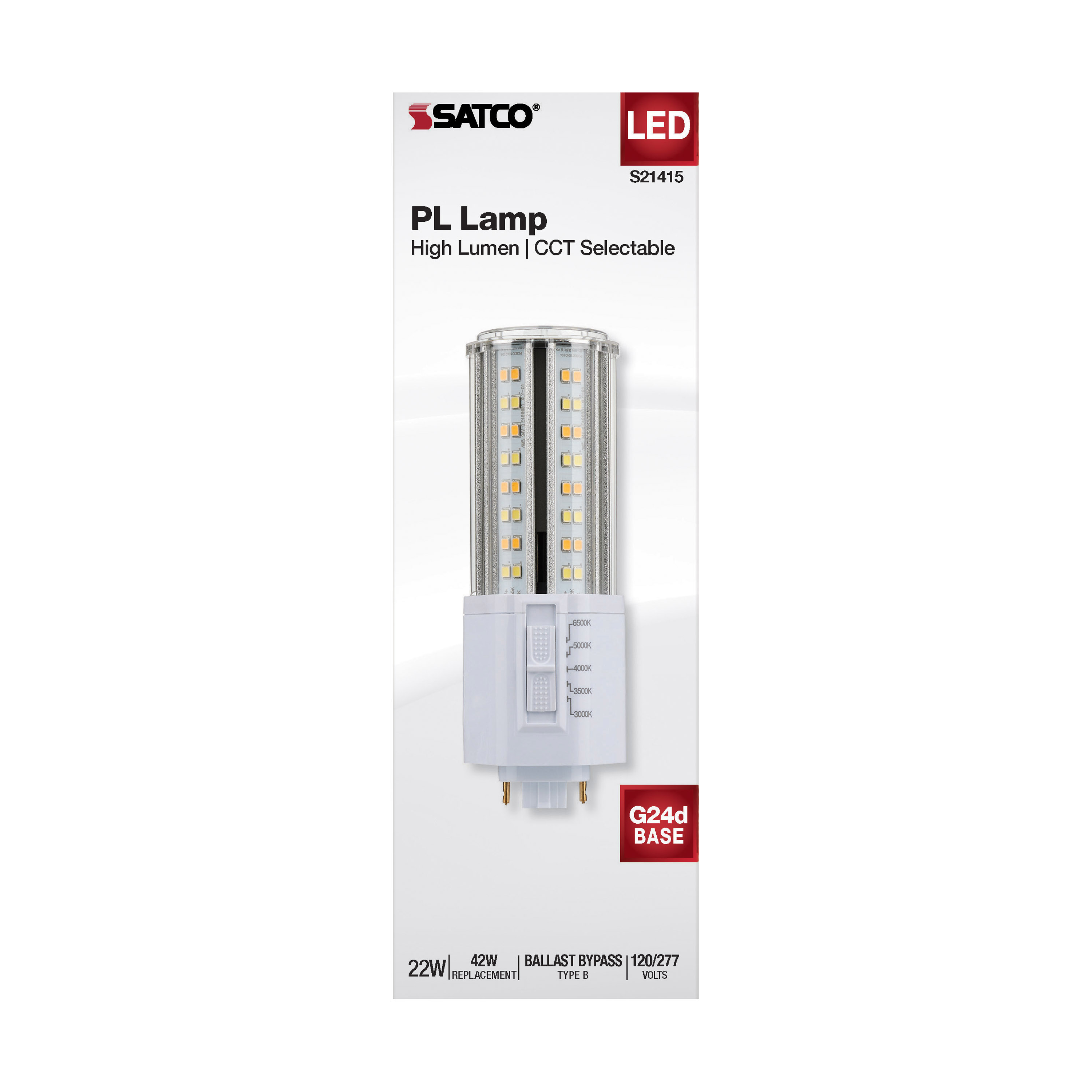 22W/PL/LED/HL/5CCT/G24 - S21415