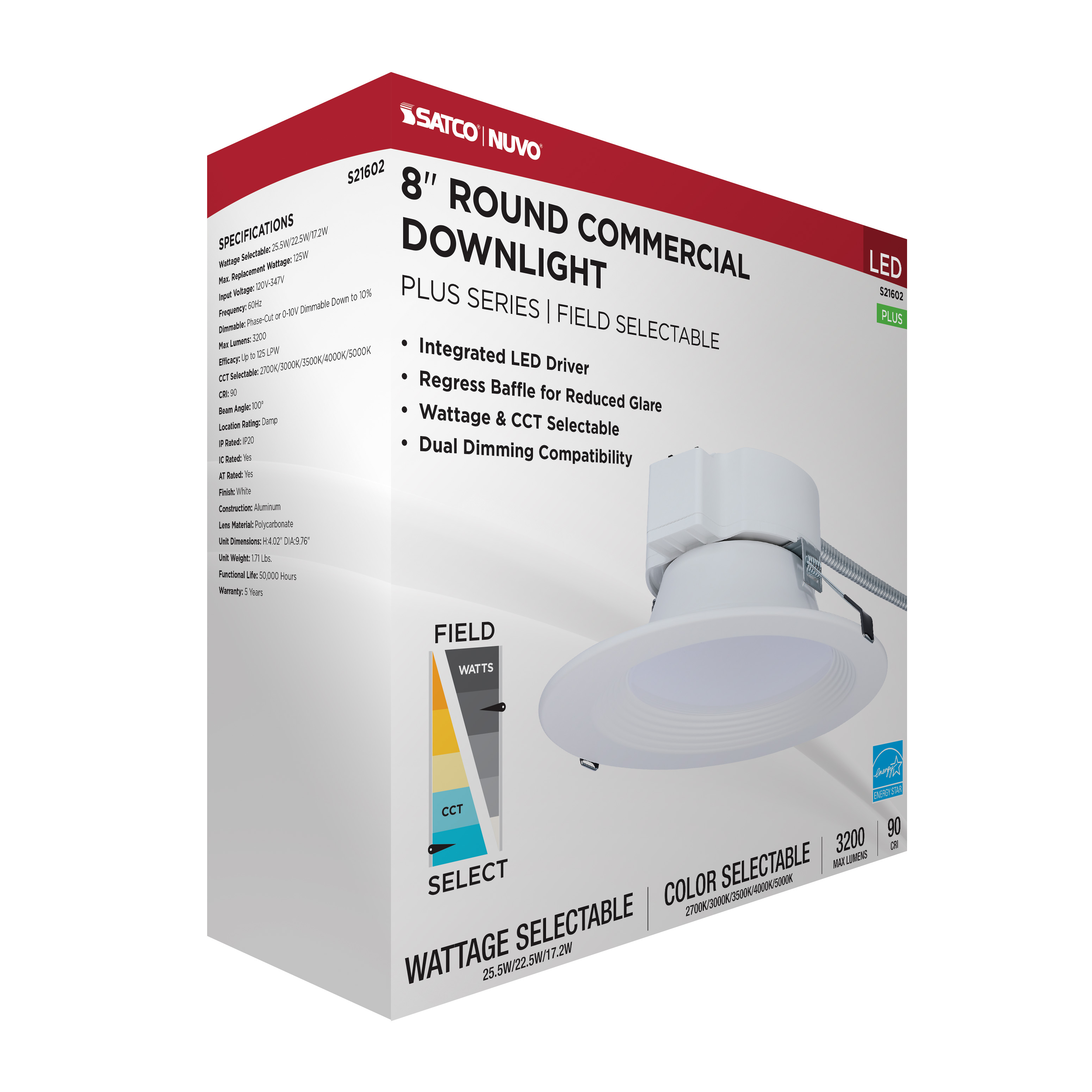 25.5W/CDL/8/120-347/FS/RND/DD - S21602