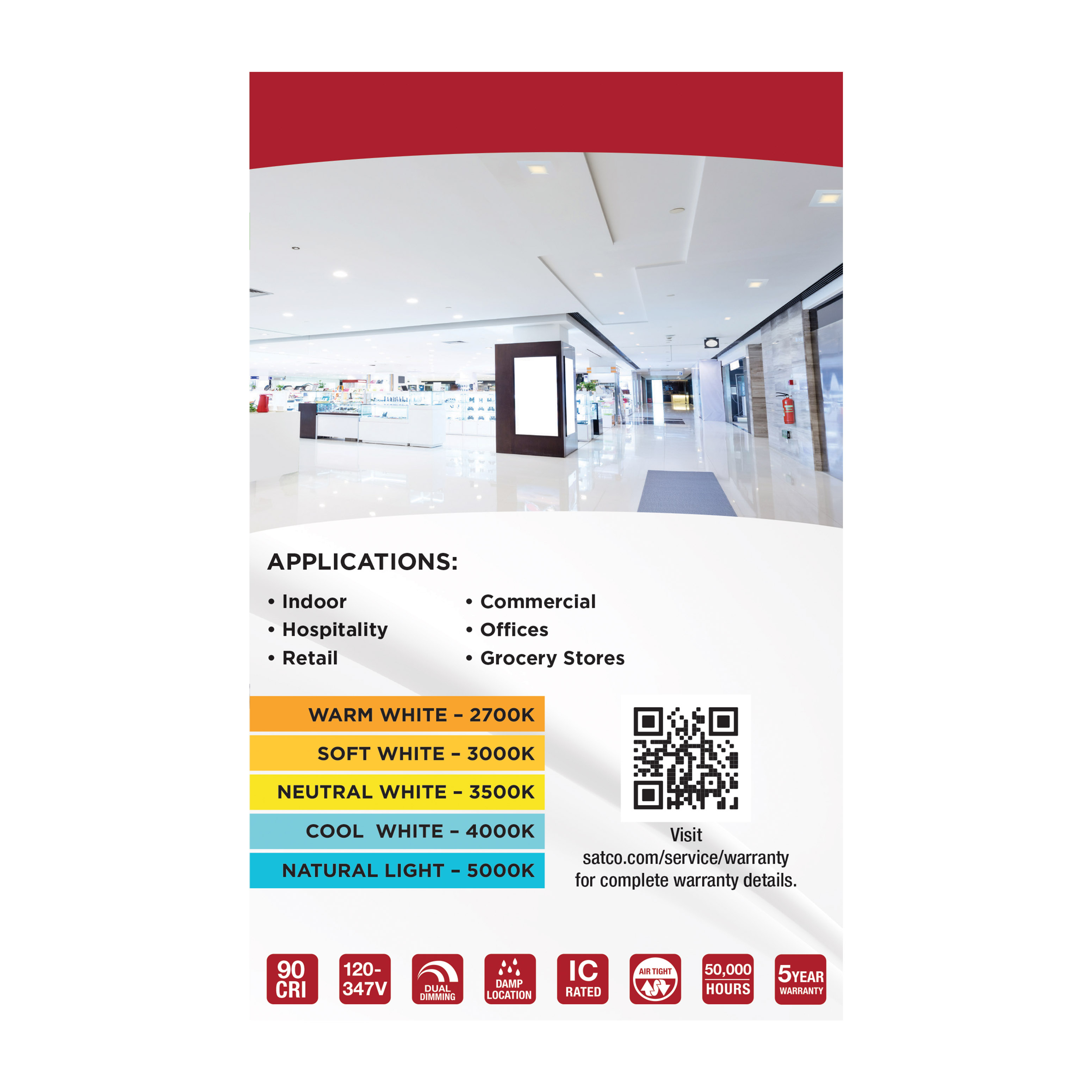 13.5W/CDL/4/120-347/FS/SQ/DD - S21608