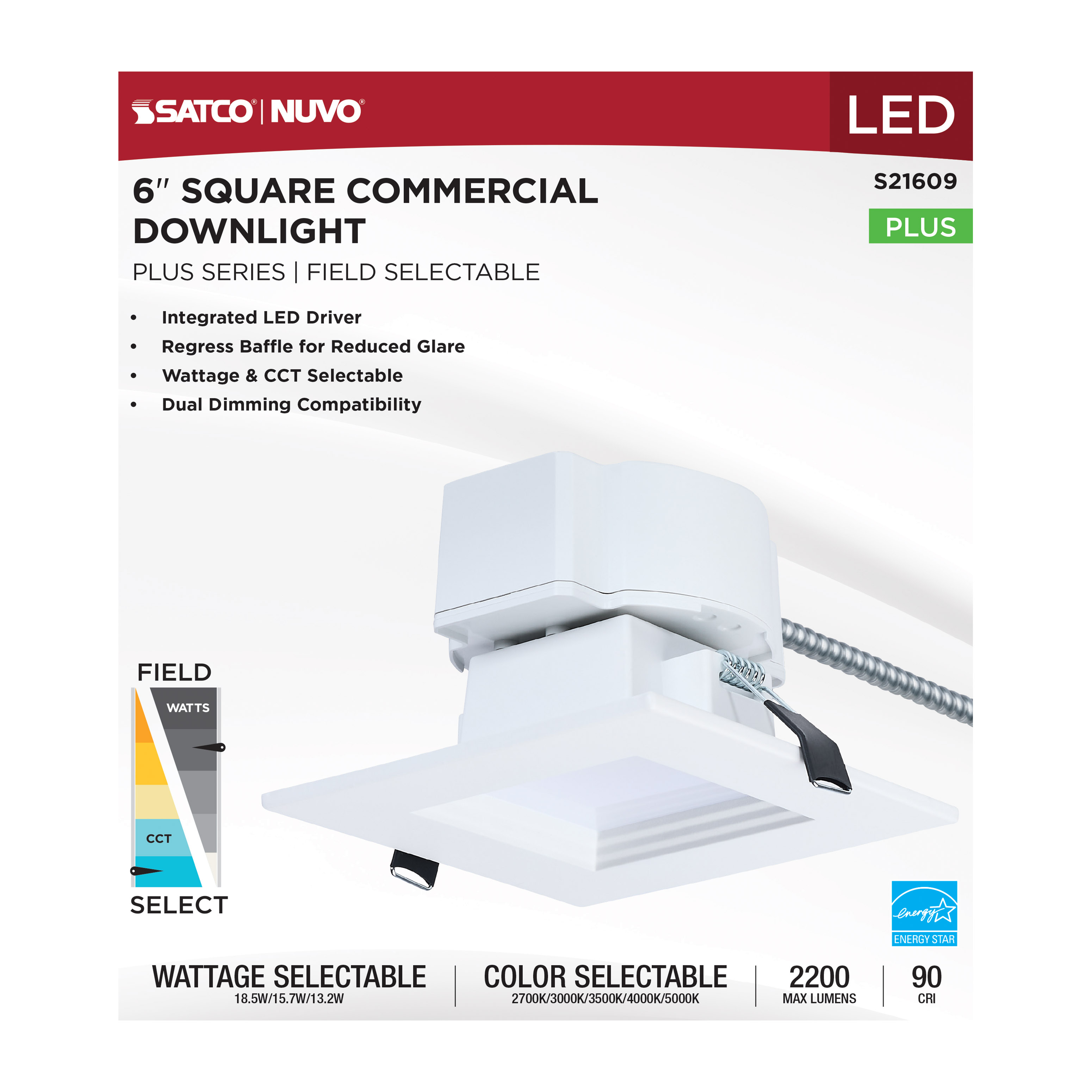 18.5W/CDL/6/120-347/FS/SQ/DD - S21609