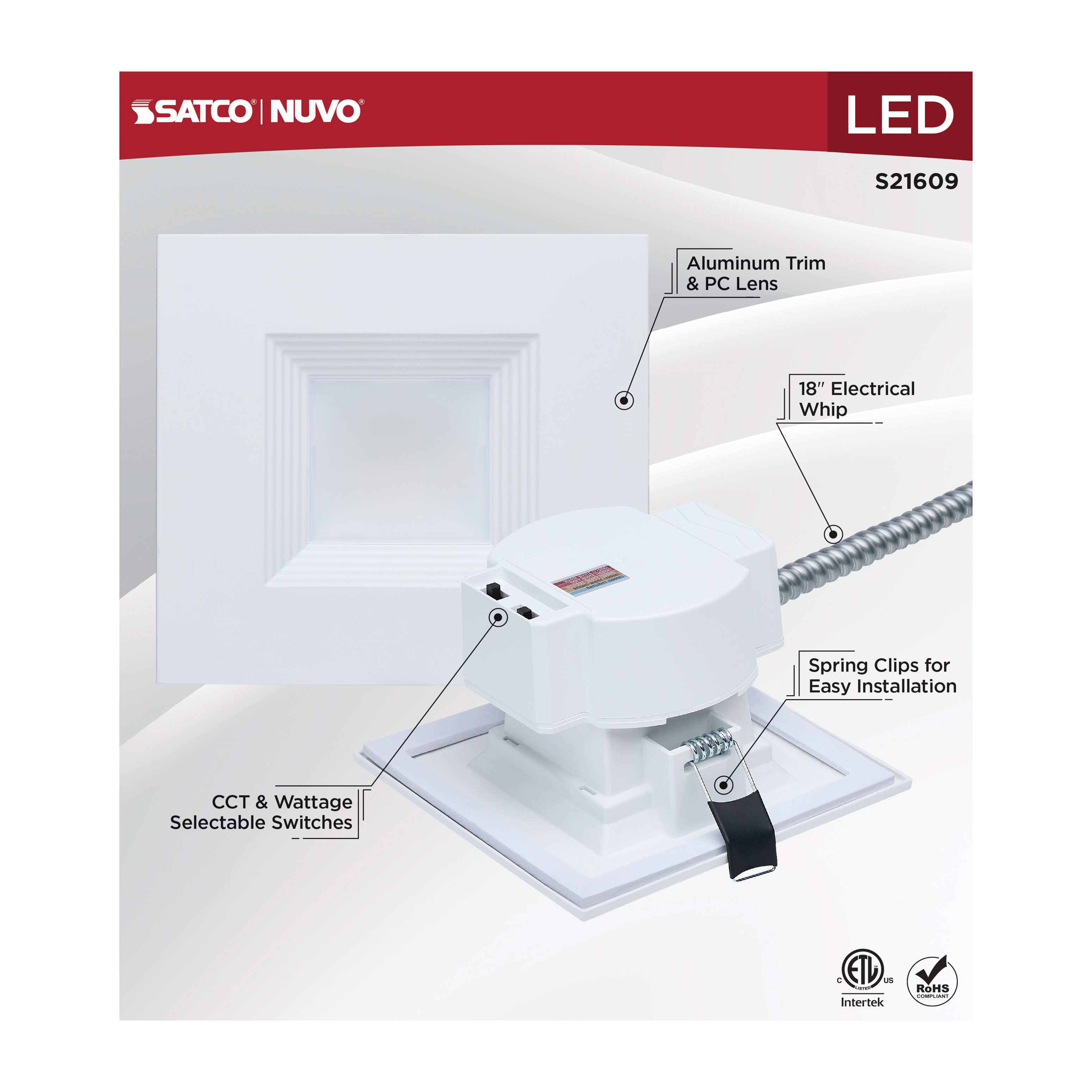 18.5W/CDL/6/120-347/FS/SQ/DD - S21609