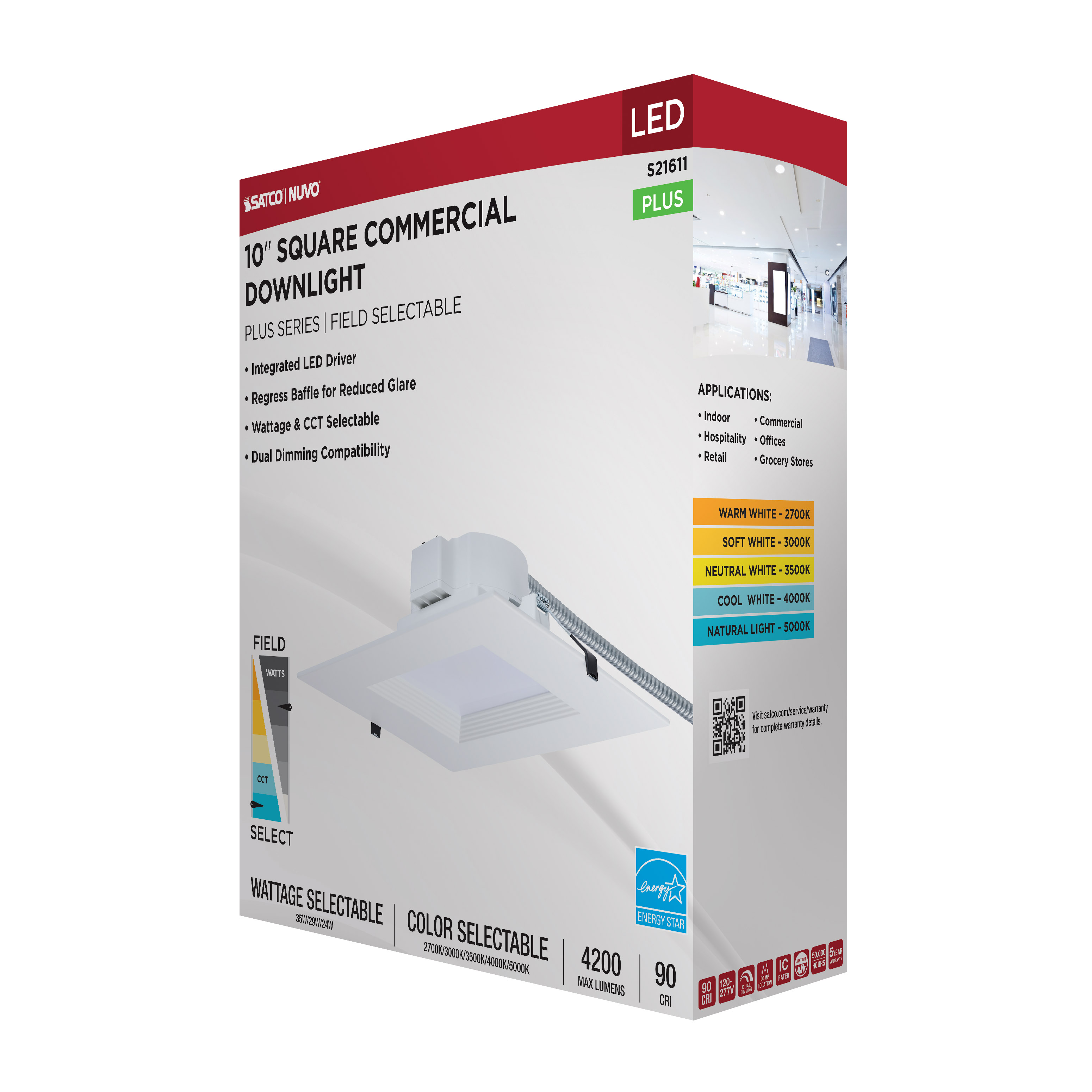 35W/CDL/10/120-277/FS/SQ/DD - S21611