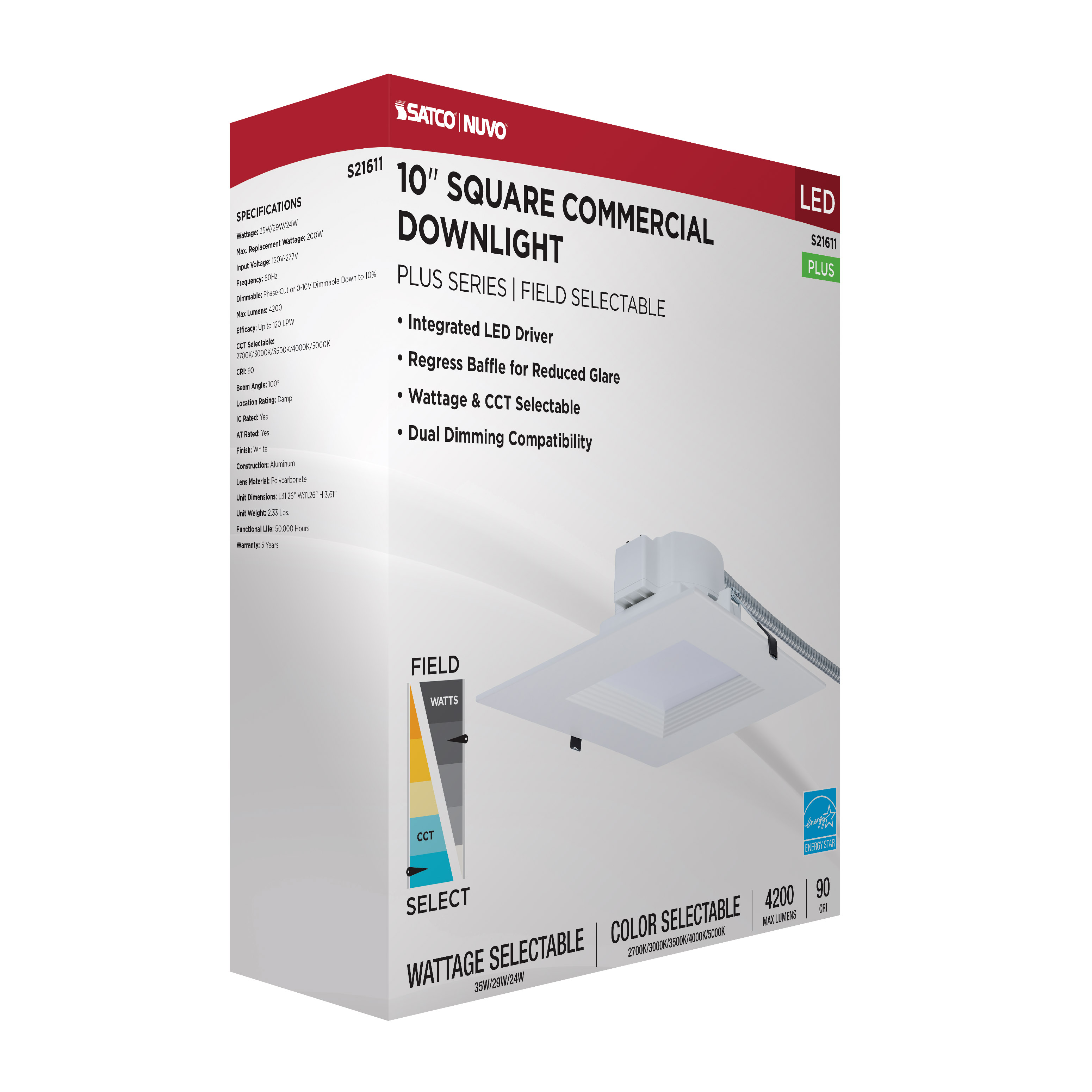 35W/CDL/10/120-277/FS/SQ/DD - S21611