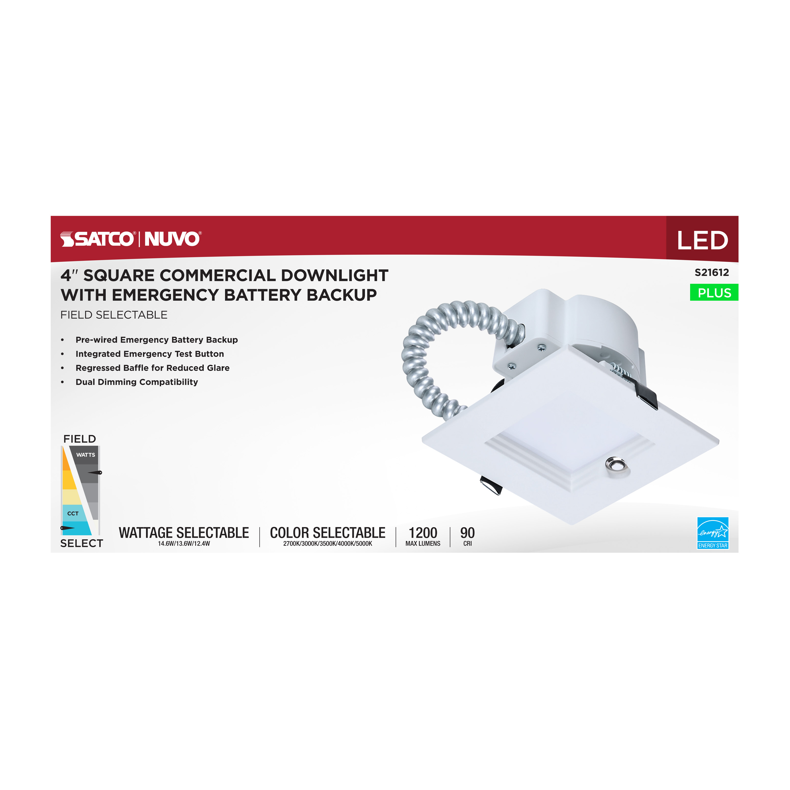 14.6W/CDL/4/120-347/FS/SQ/DD/E - S21612