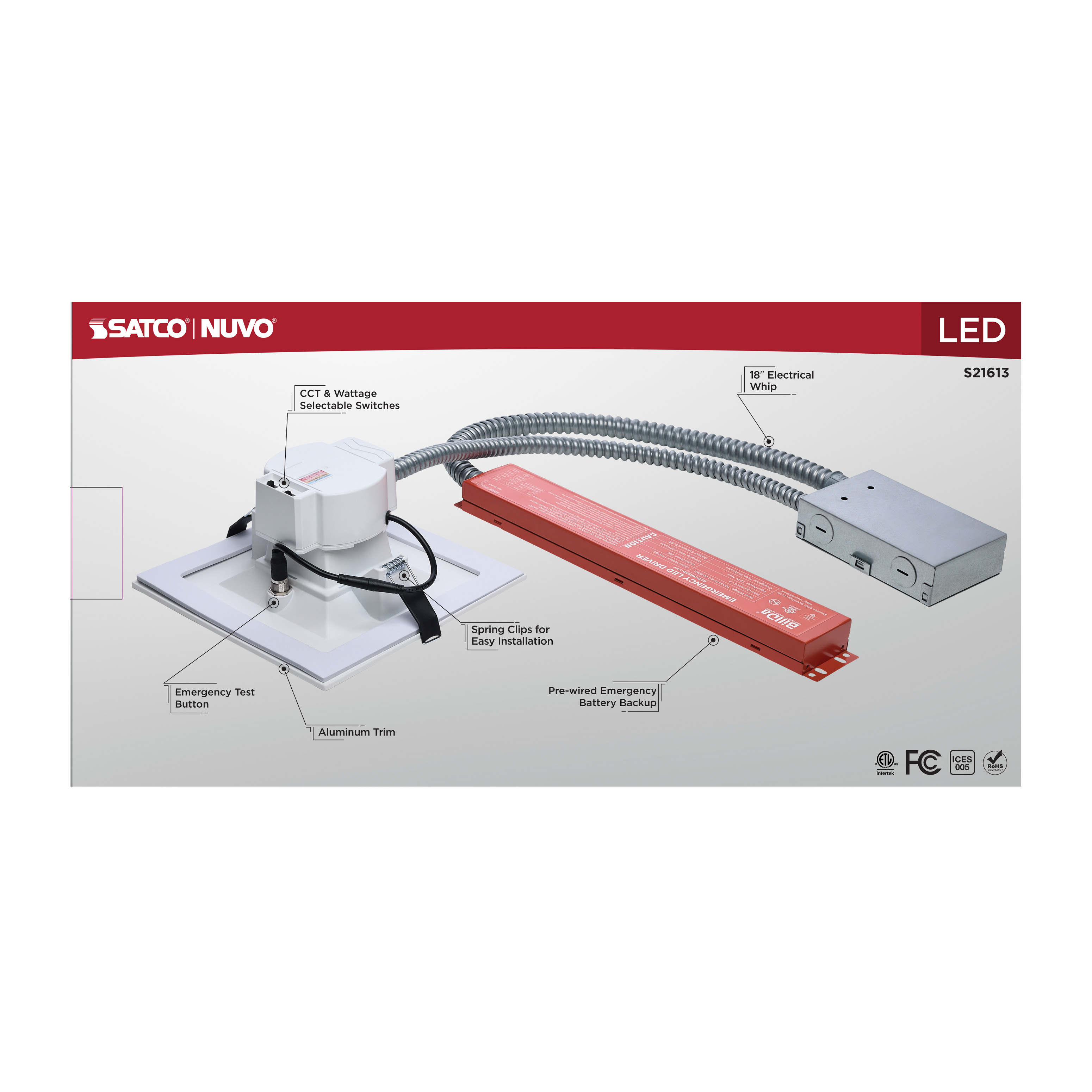 20.5W/CDL/6/120-347/FS/SQ/DD/E - S21613