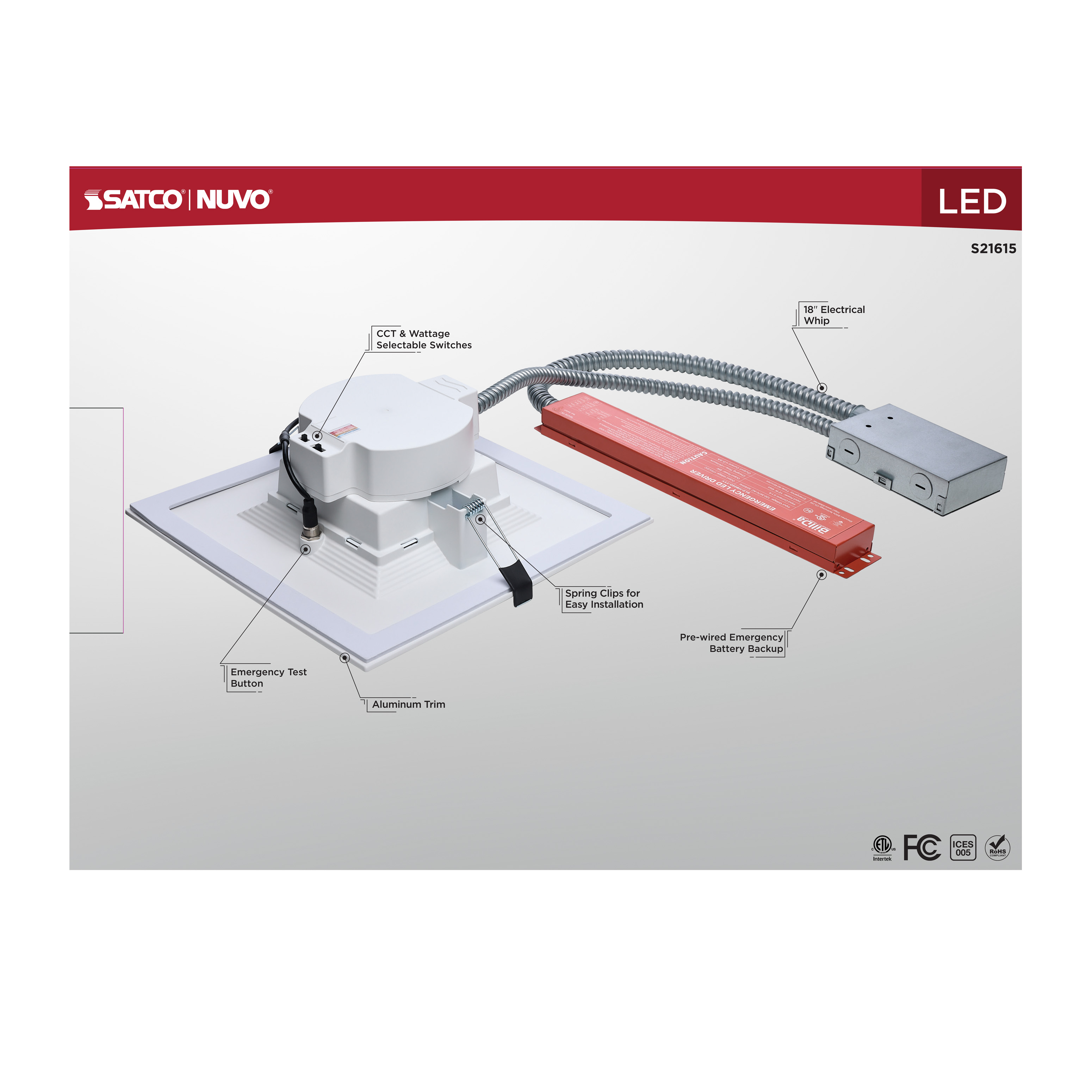 38W/CDL/10/120-277/FS/SQ/DD/E - S21615