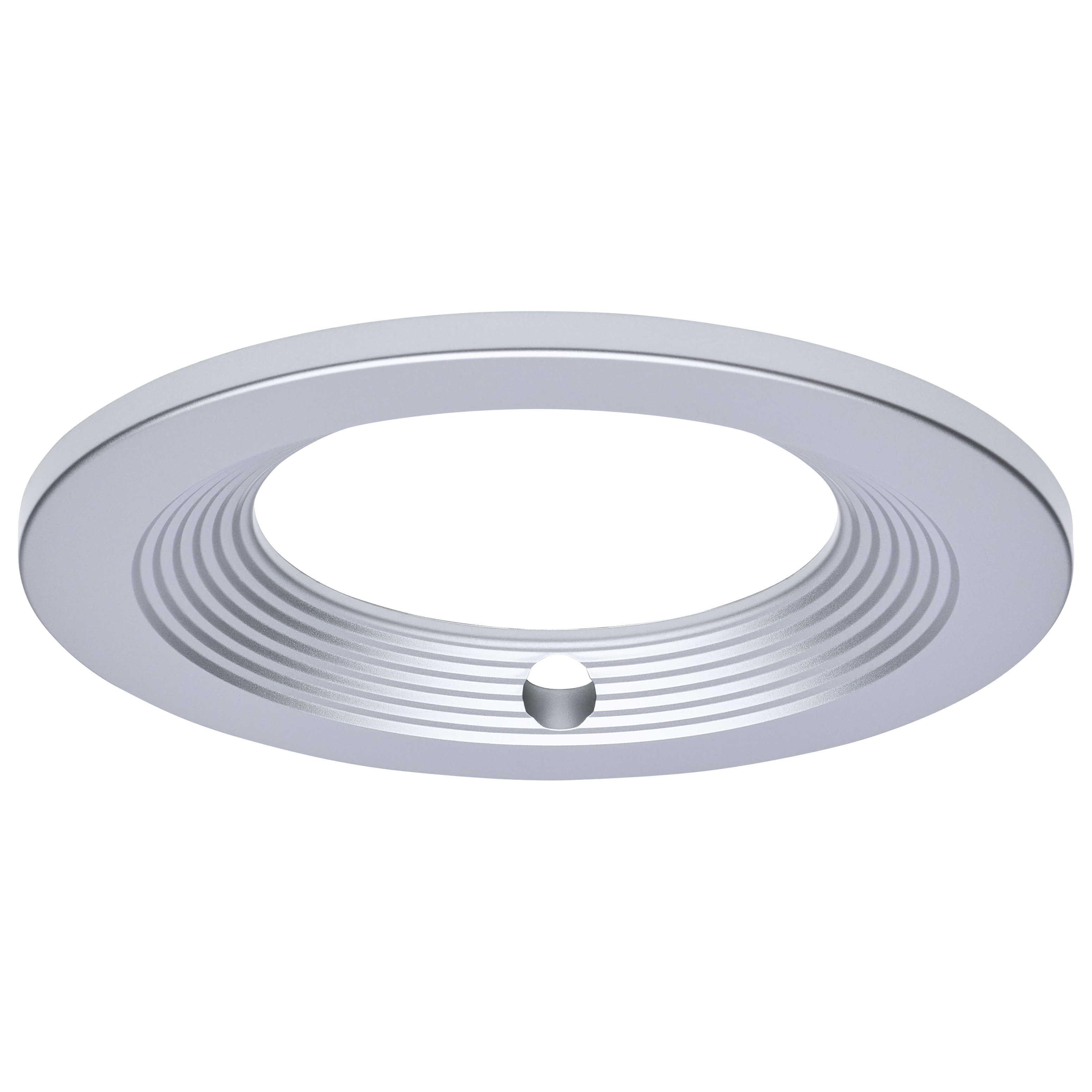 CDL 6IN RND INT-EM TRIM SILVER - S21679