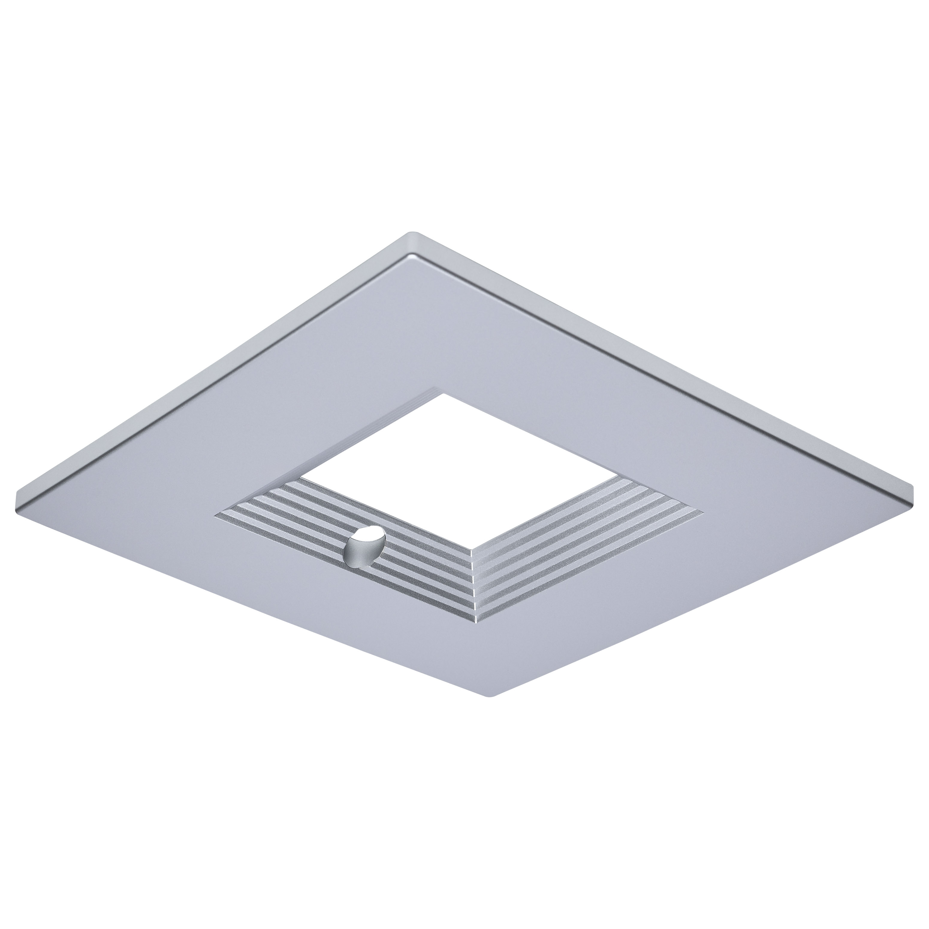 CDL 6IN SQ INT-EM TRIM SILVER - S21691