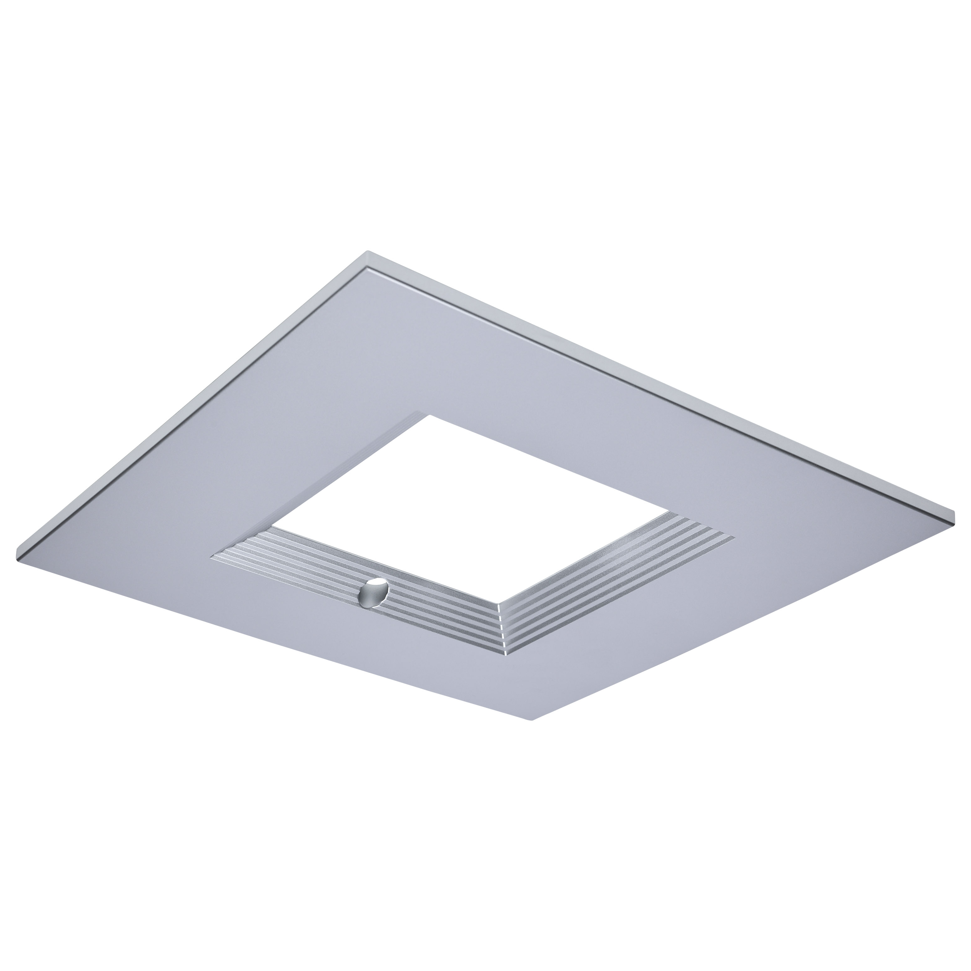 CDL 10IN SQ INT-EM TRIM SILVER - S21697