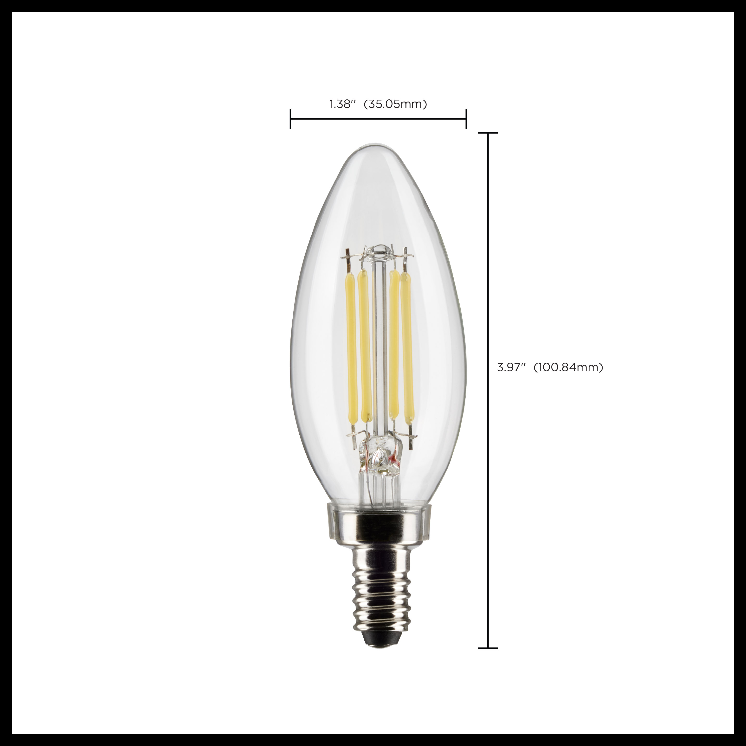 S21828 5.5B11/LED/930/CL/120V/E12/2CD