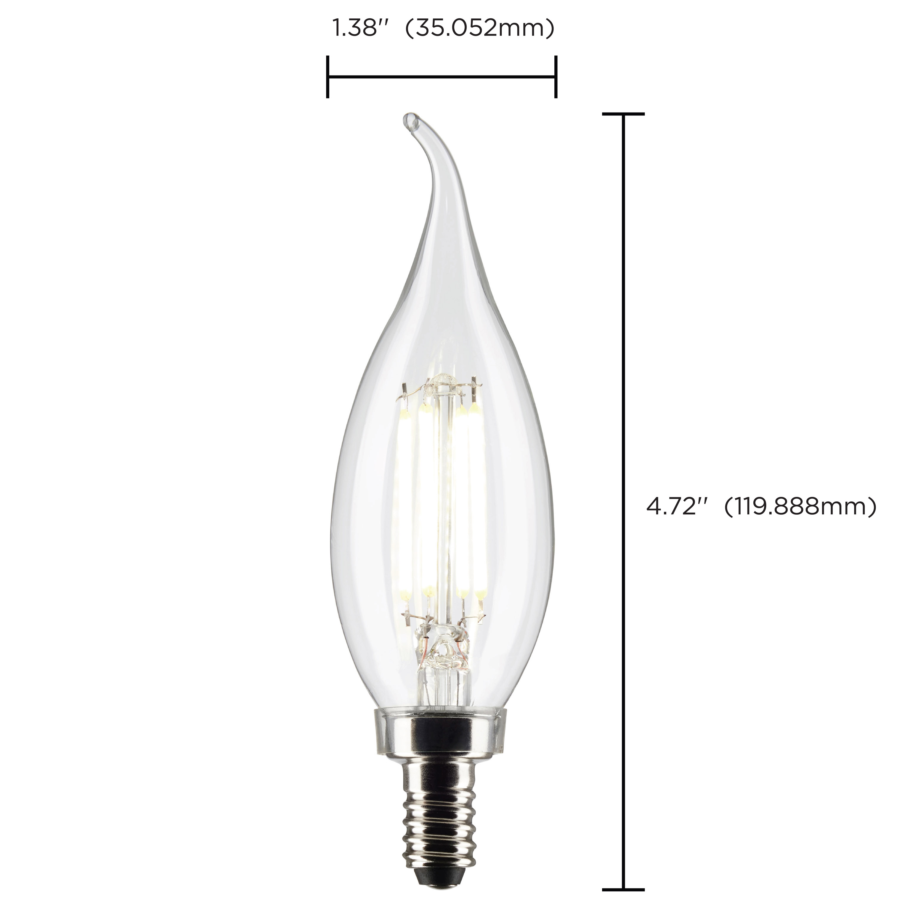 4CA10/LED/927/CL/120V/E12/2CD - S21840