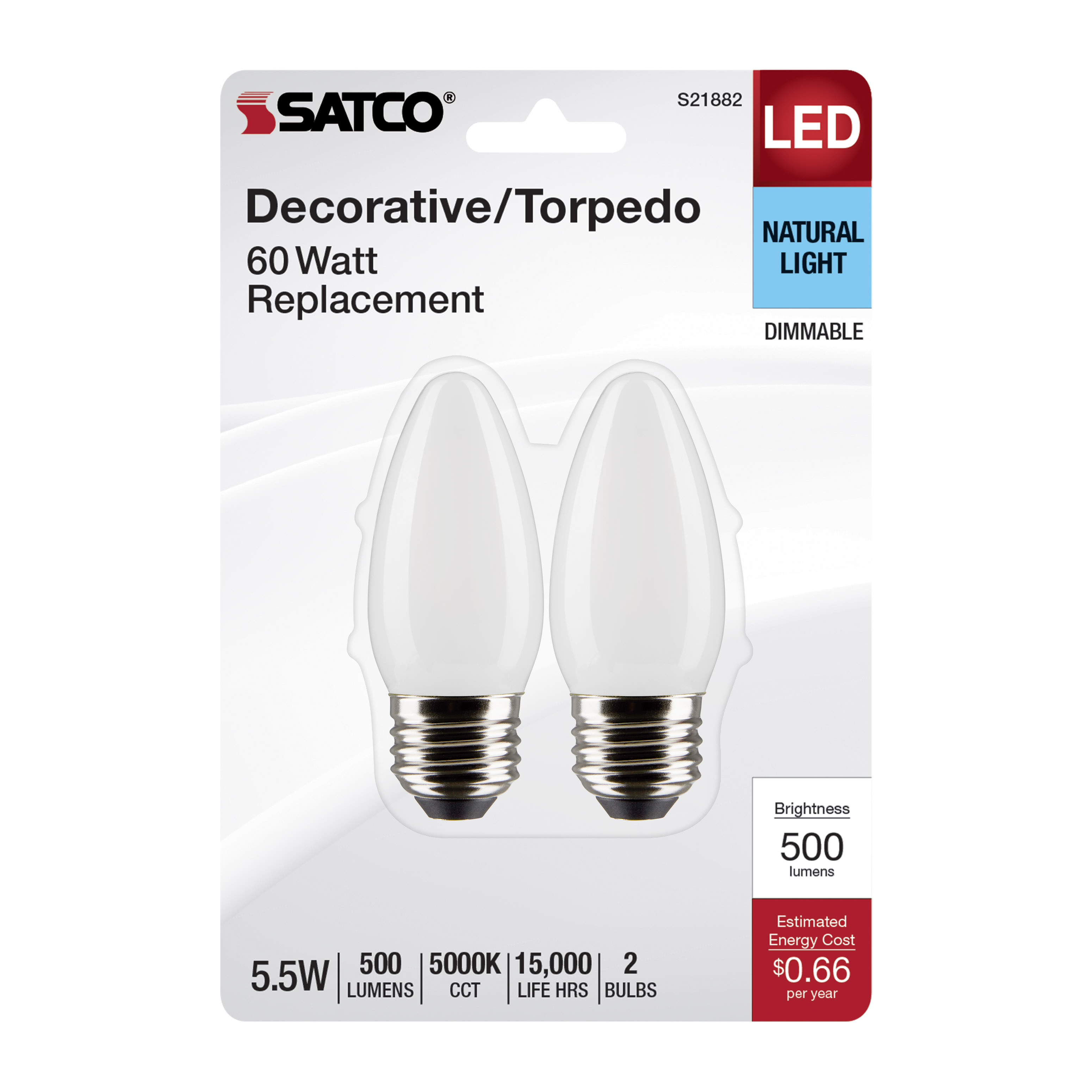 5.5B11/LED/950/FR/120V/E26/2CD - S21882