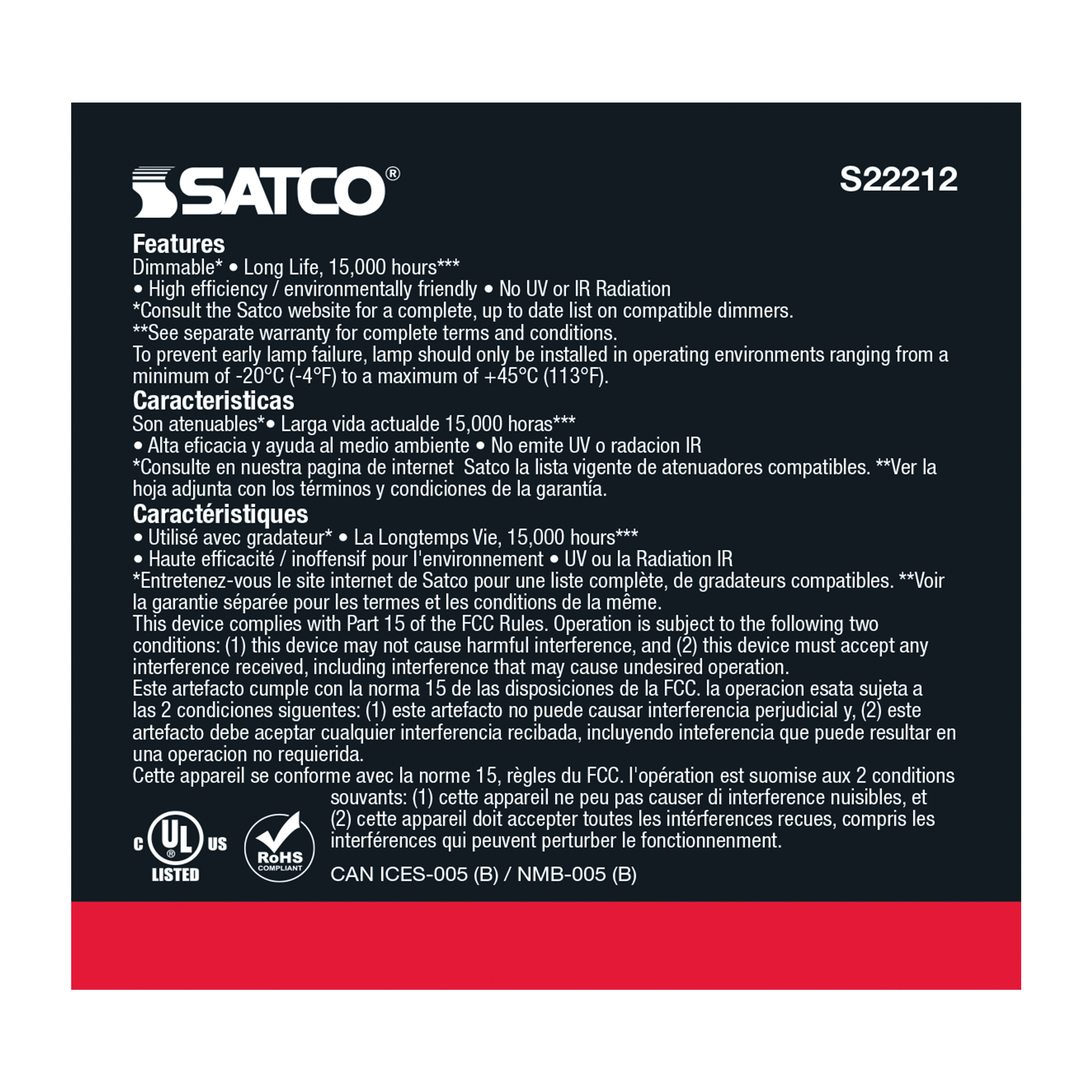 8.5PAR30S/LED/930/FL/120V - S22212