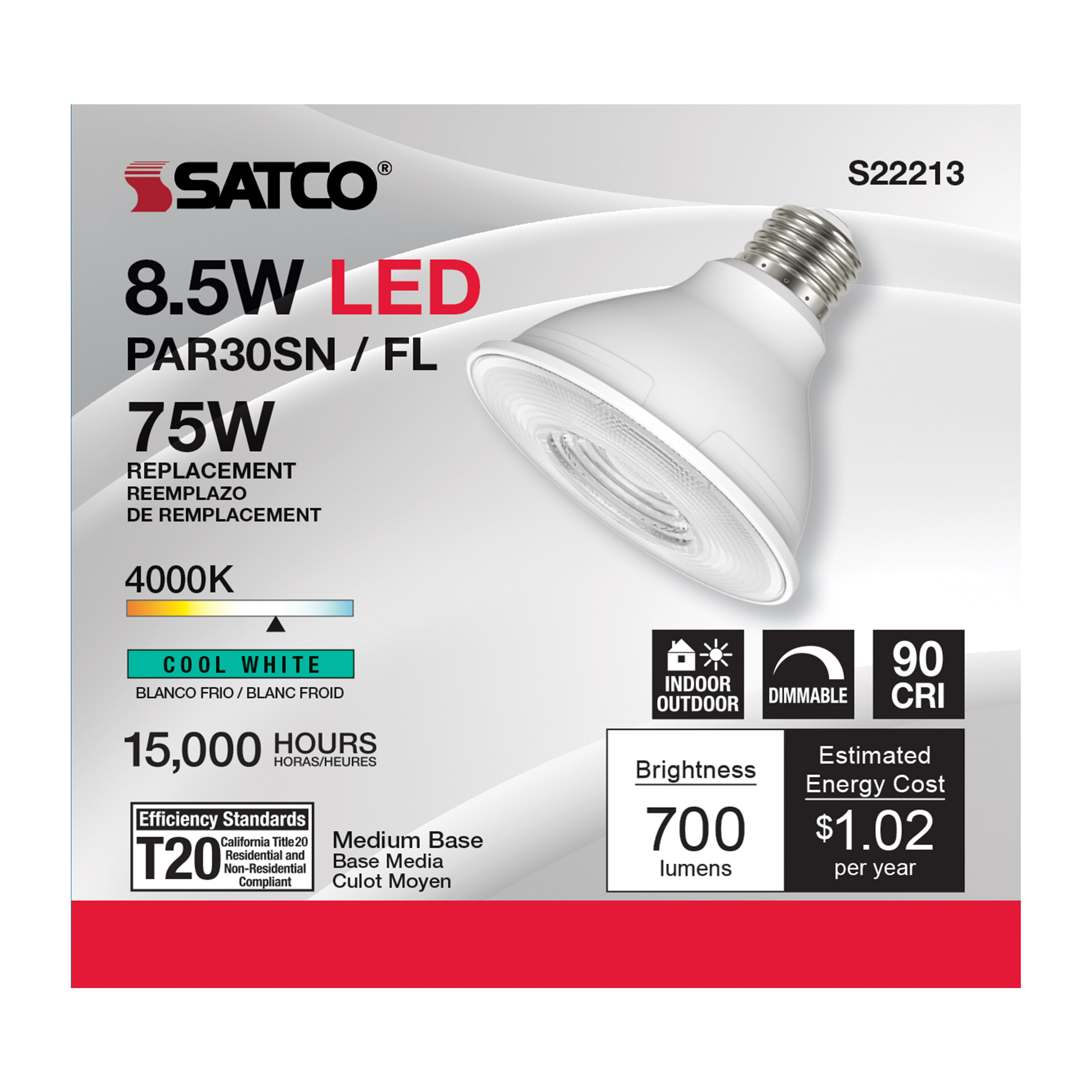 8.5PAR30S/LED/940/FL/120V - S22213