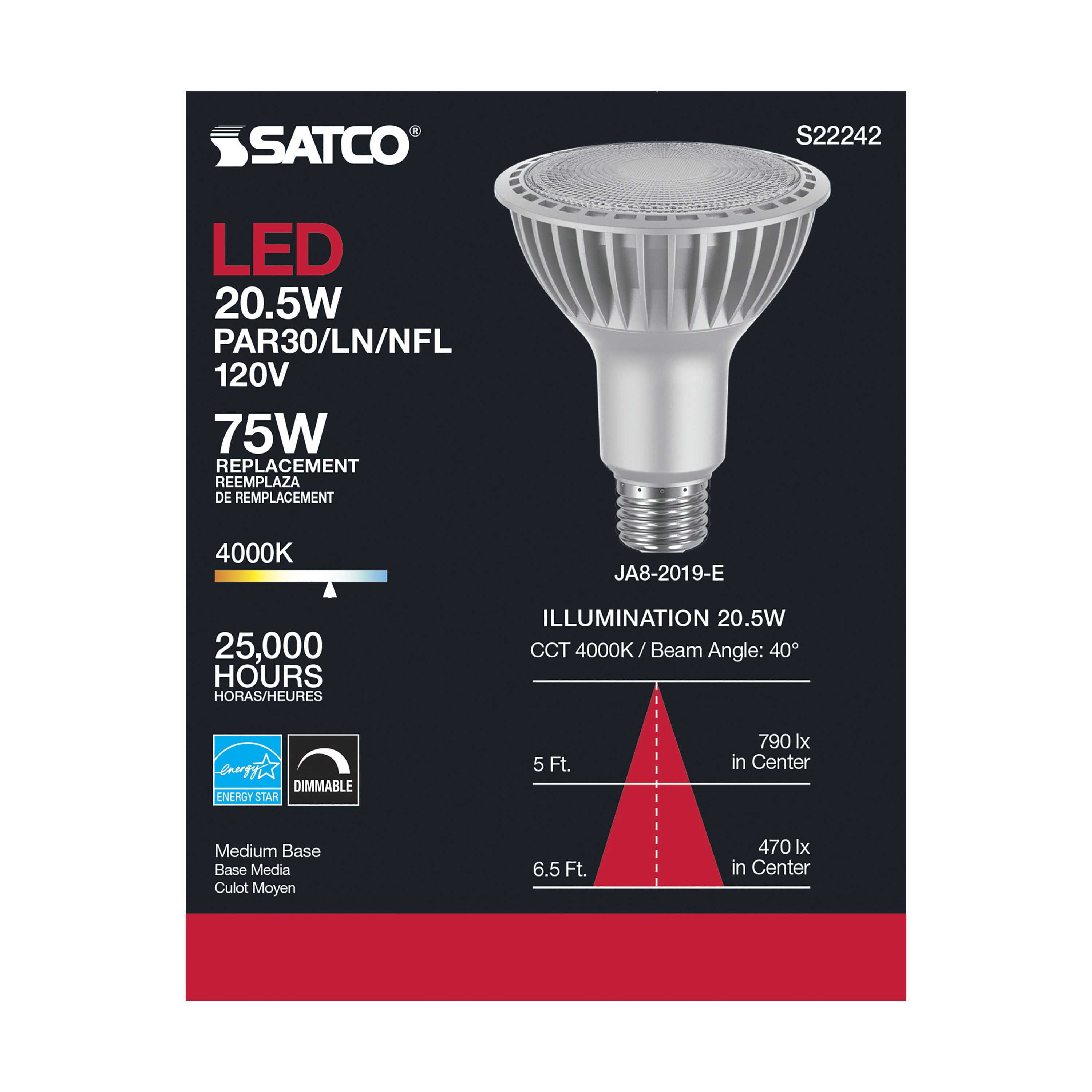 20.5PAR30LN/LED/940/HL/120V/FL - S22242