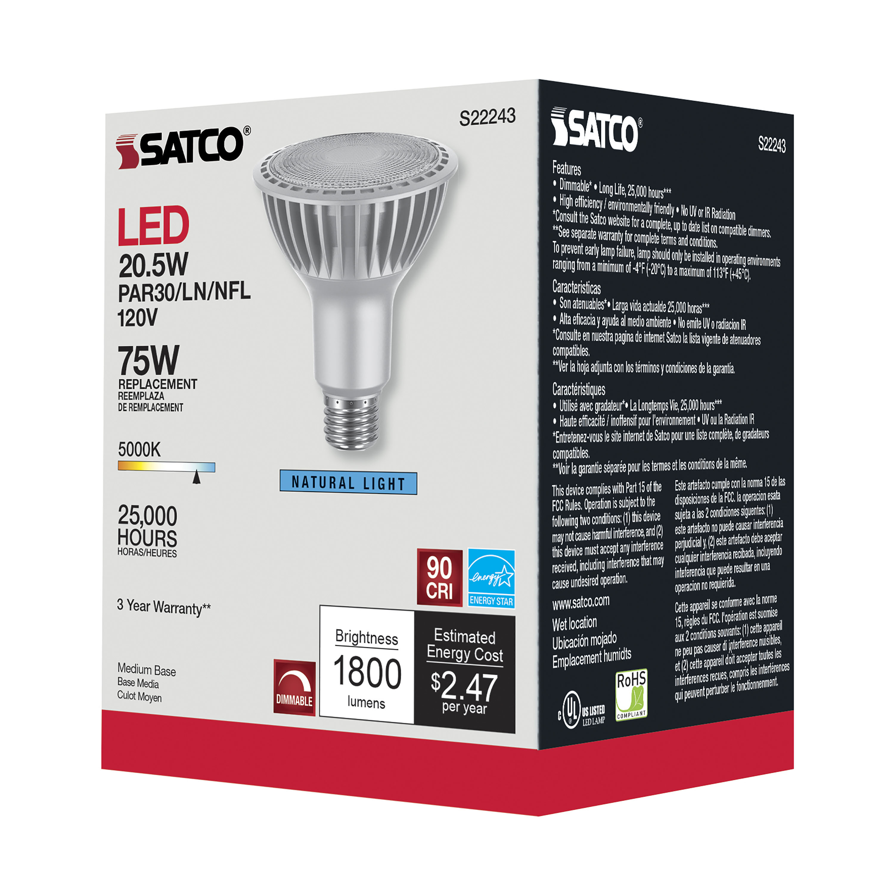 20.5PAR30LN/LED/950/HL/120V/FL - S22243