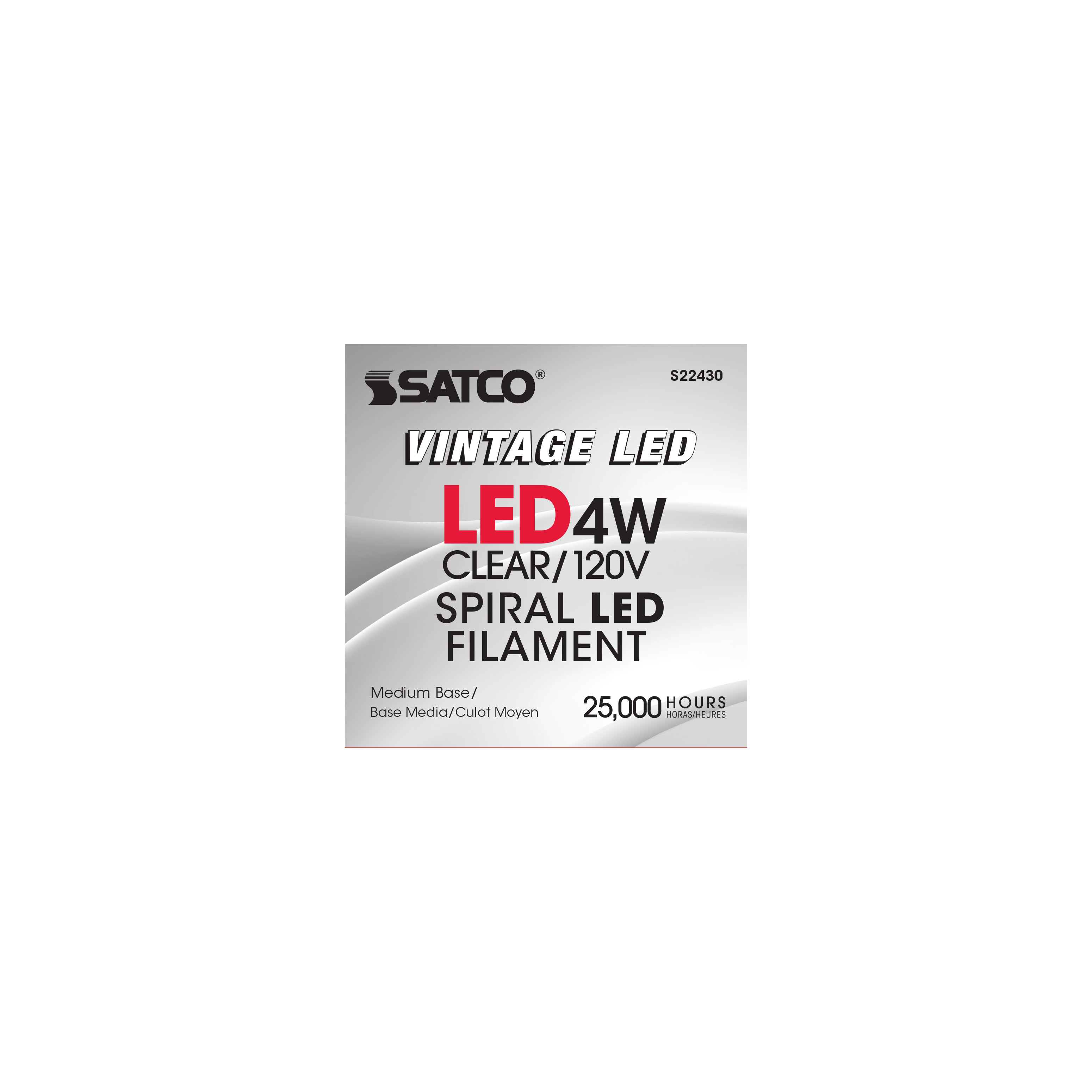 4T24/LED/CL/E26/VINTAGE/120V - S22430