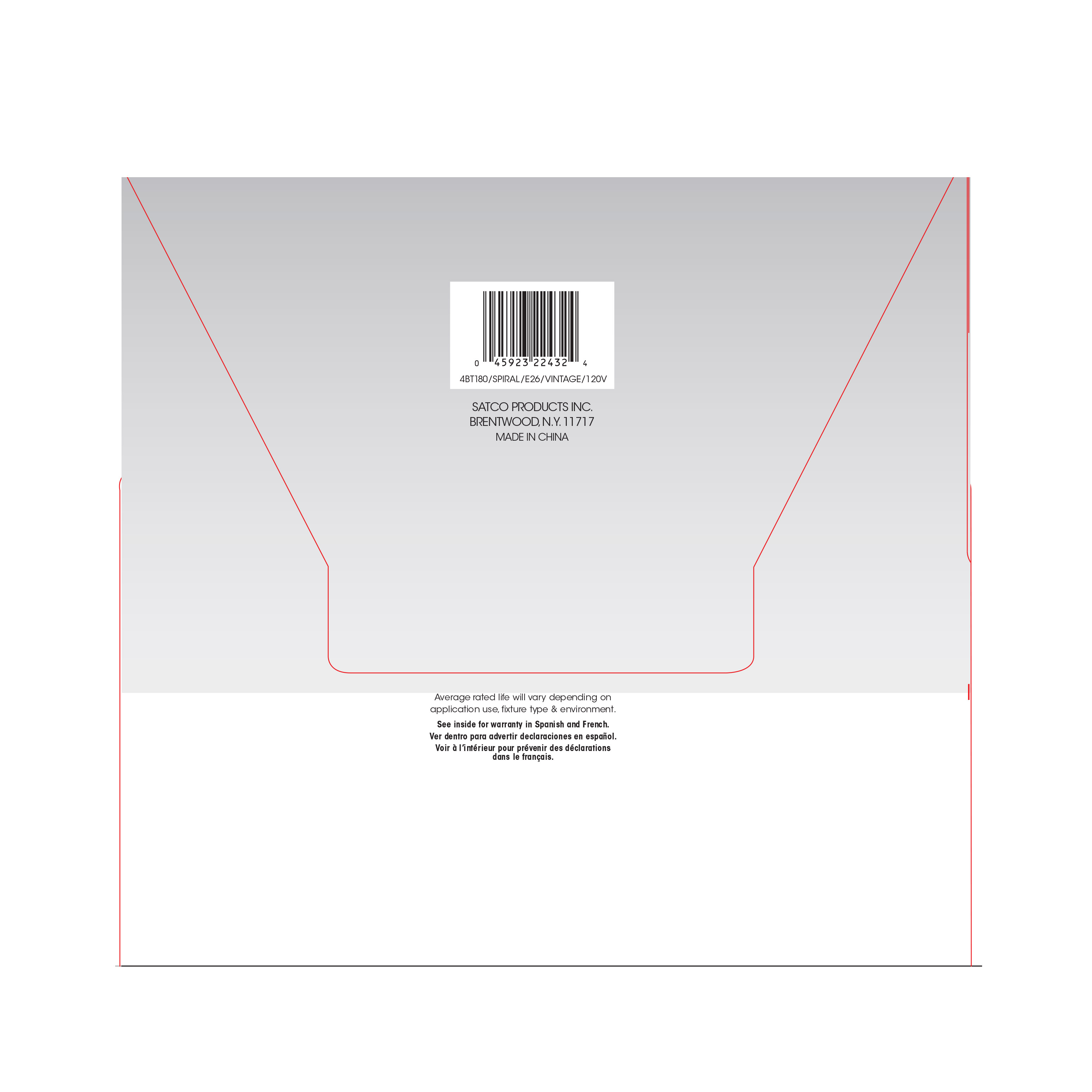 4BT56/LED/CL/E26/VINTAGE/120V - S22432