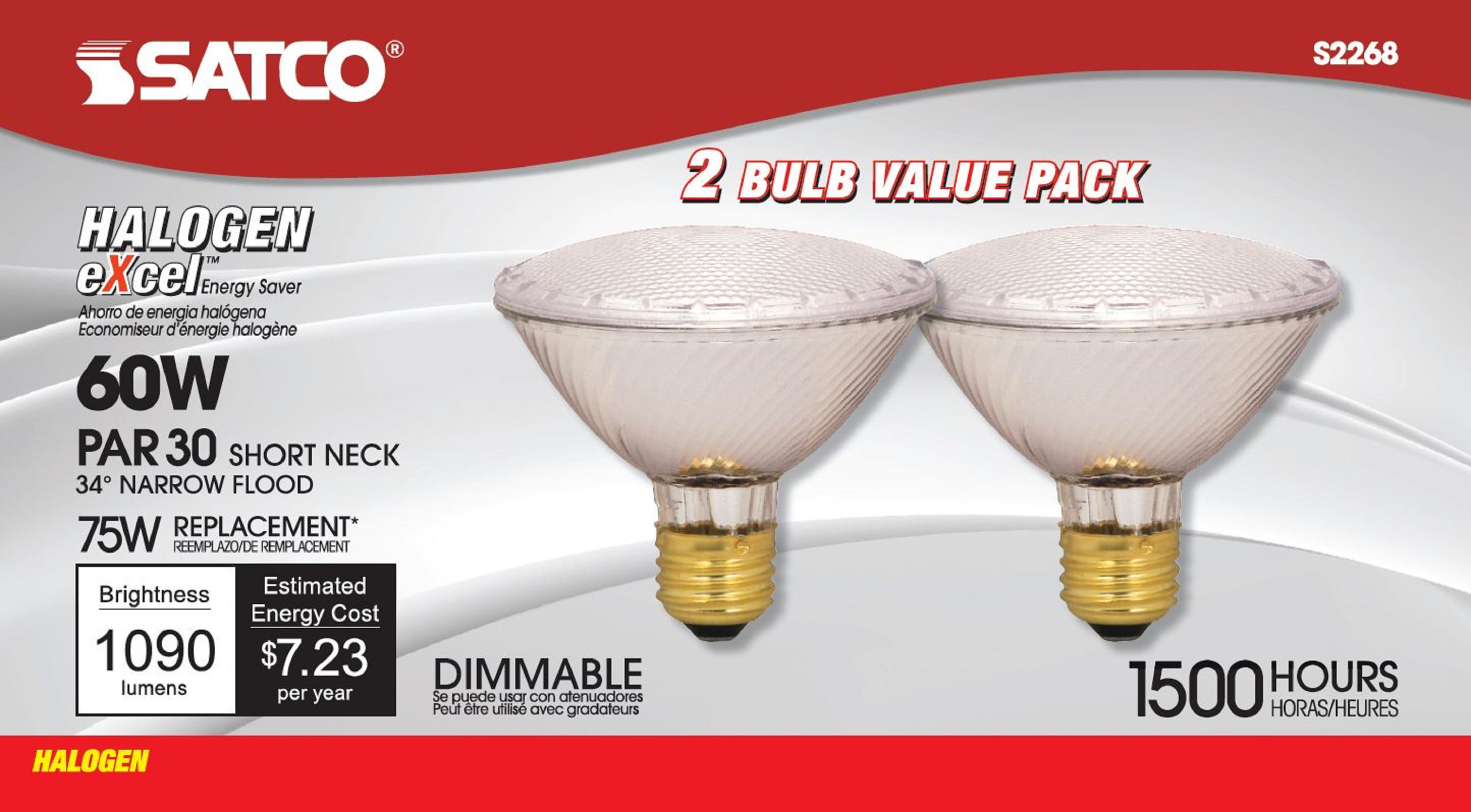 60PAR30/HAL/XEN/NFL/2PK/120V - S2268