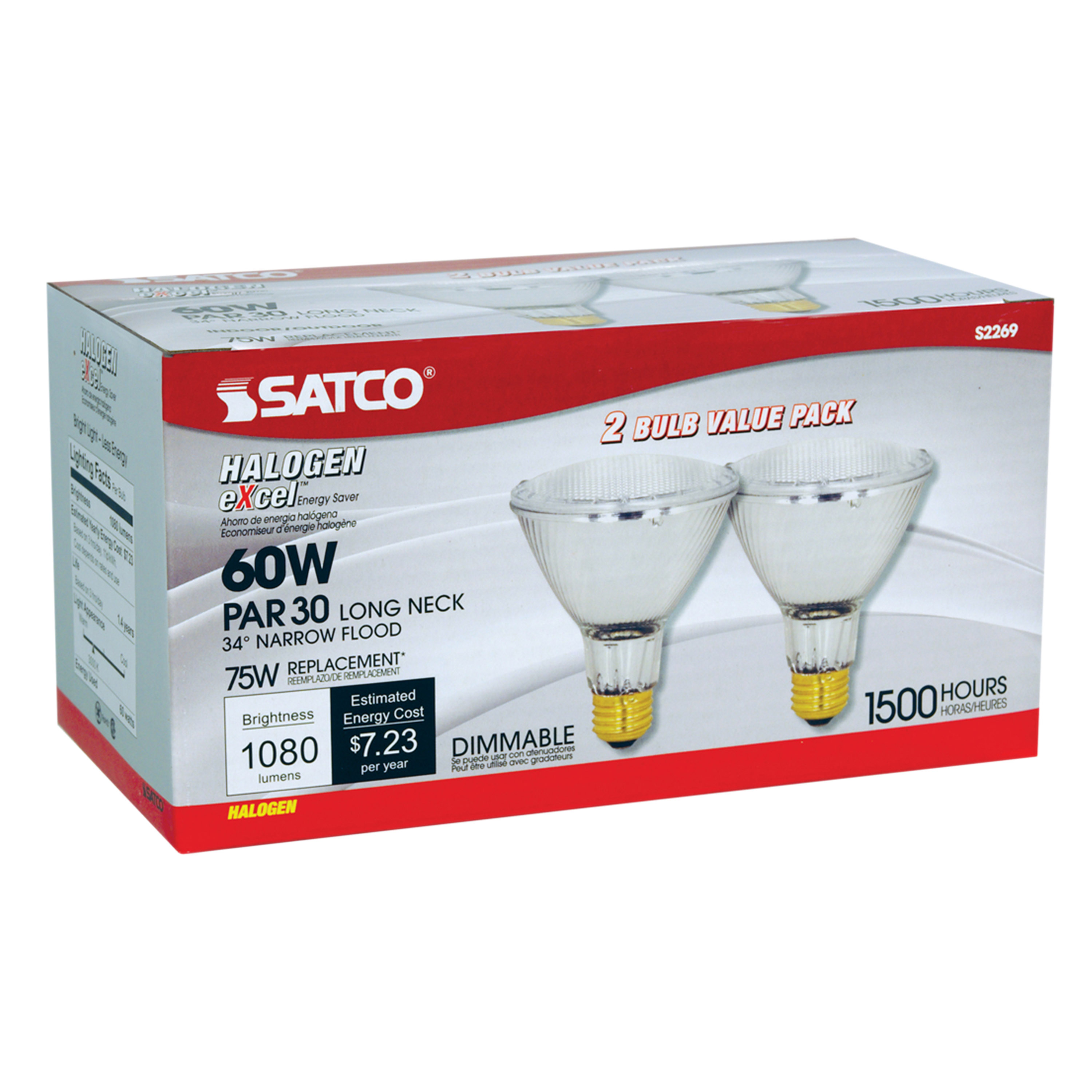 60PAR30L/HAL/XEN/NFL/2PK/120V - S2269