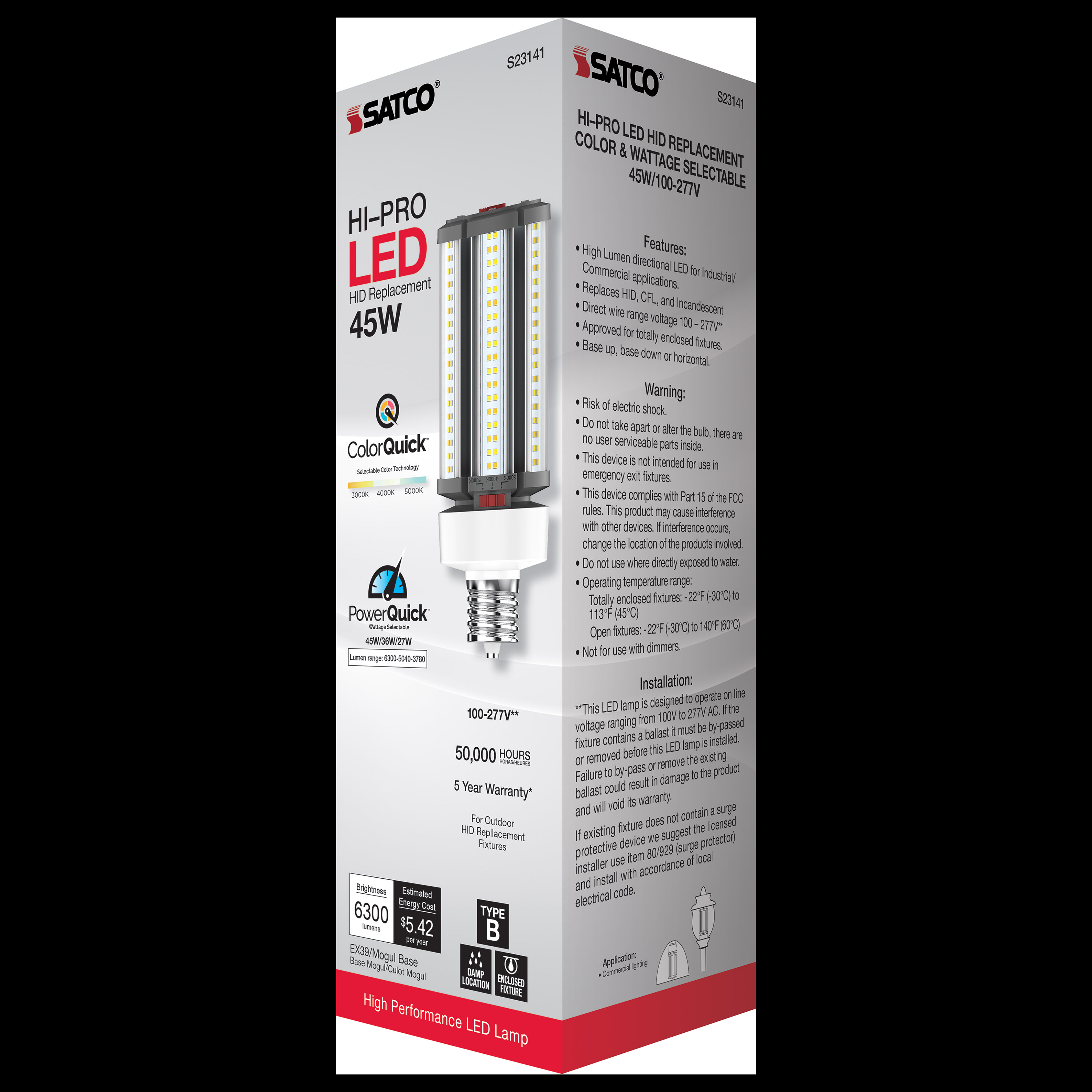 45W/LED/CCT/100-277V/EX39 - S23141