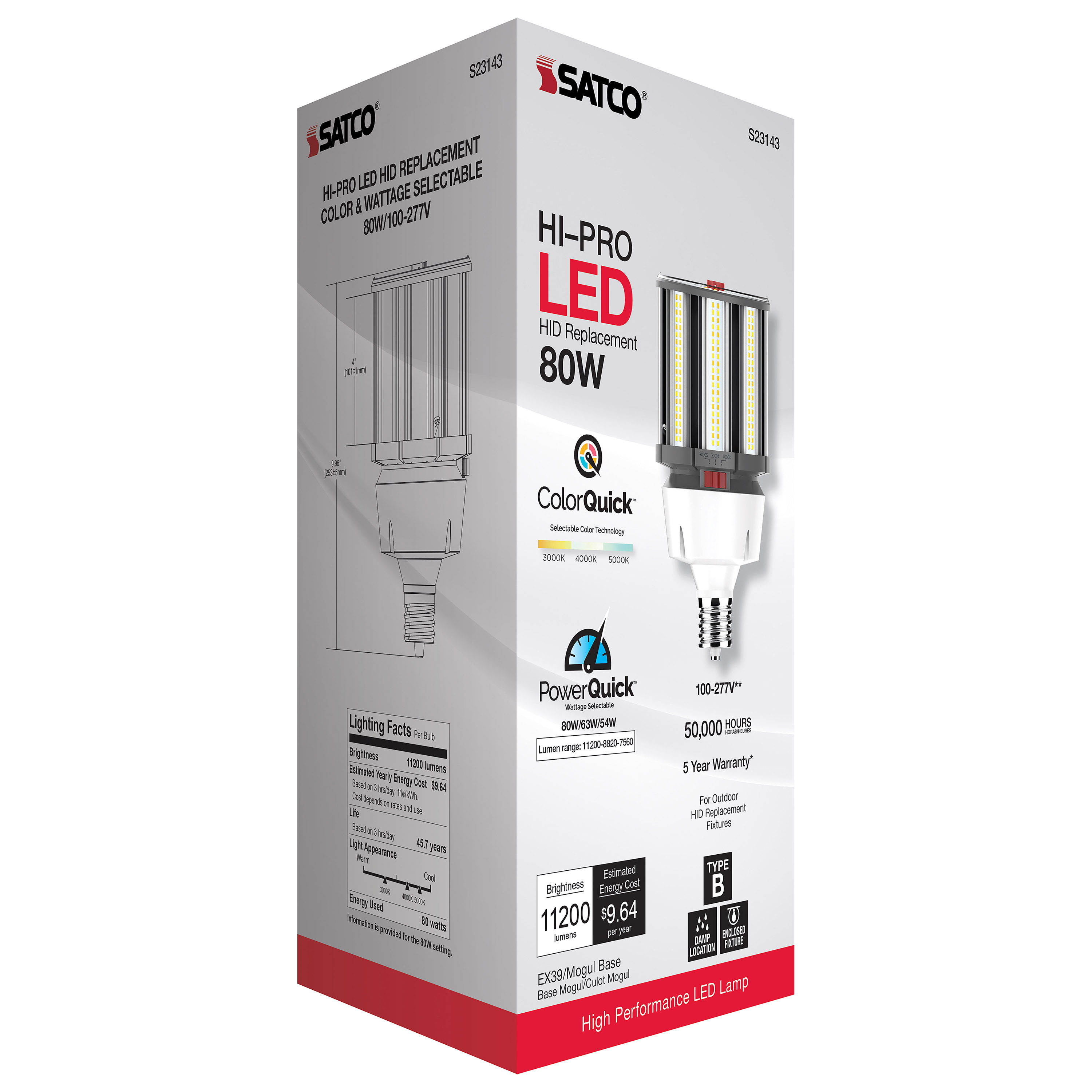 80W/LED/CCT/100-277V/EX39 - S23143