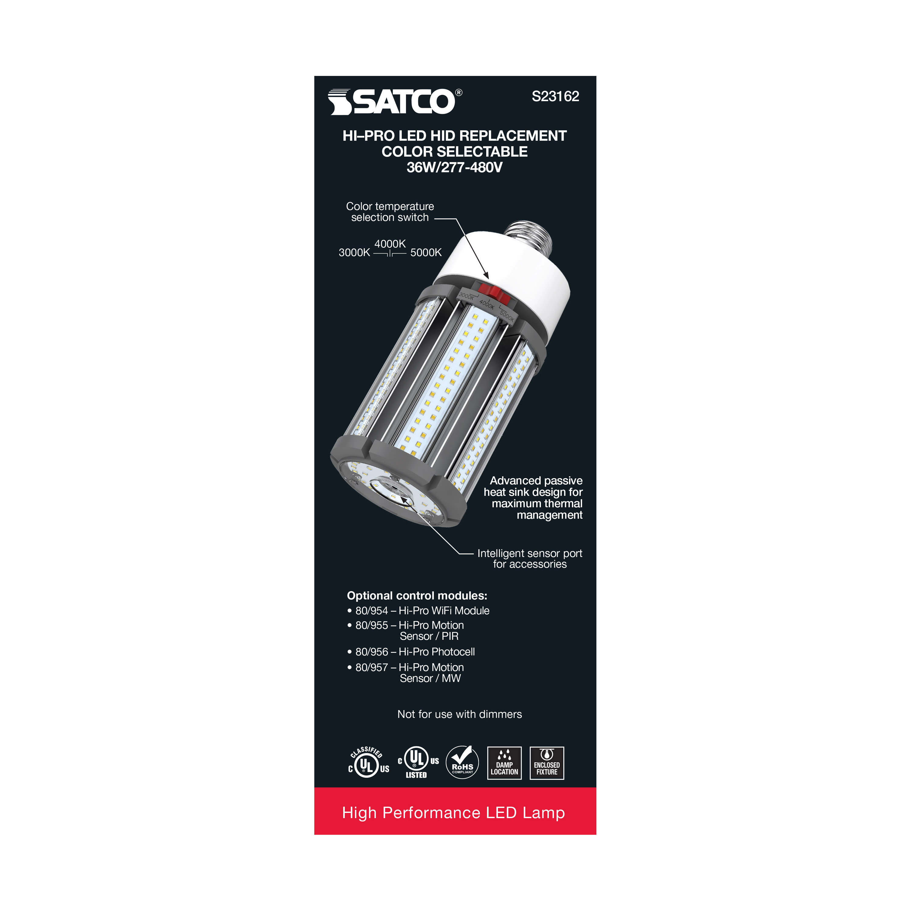 36W/LED/CCT/277-480V/E26 - S23162