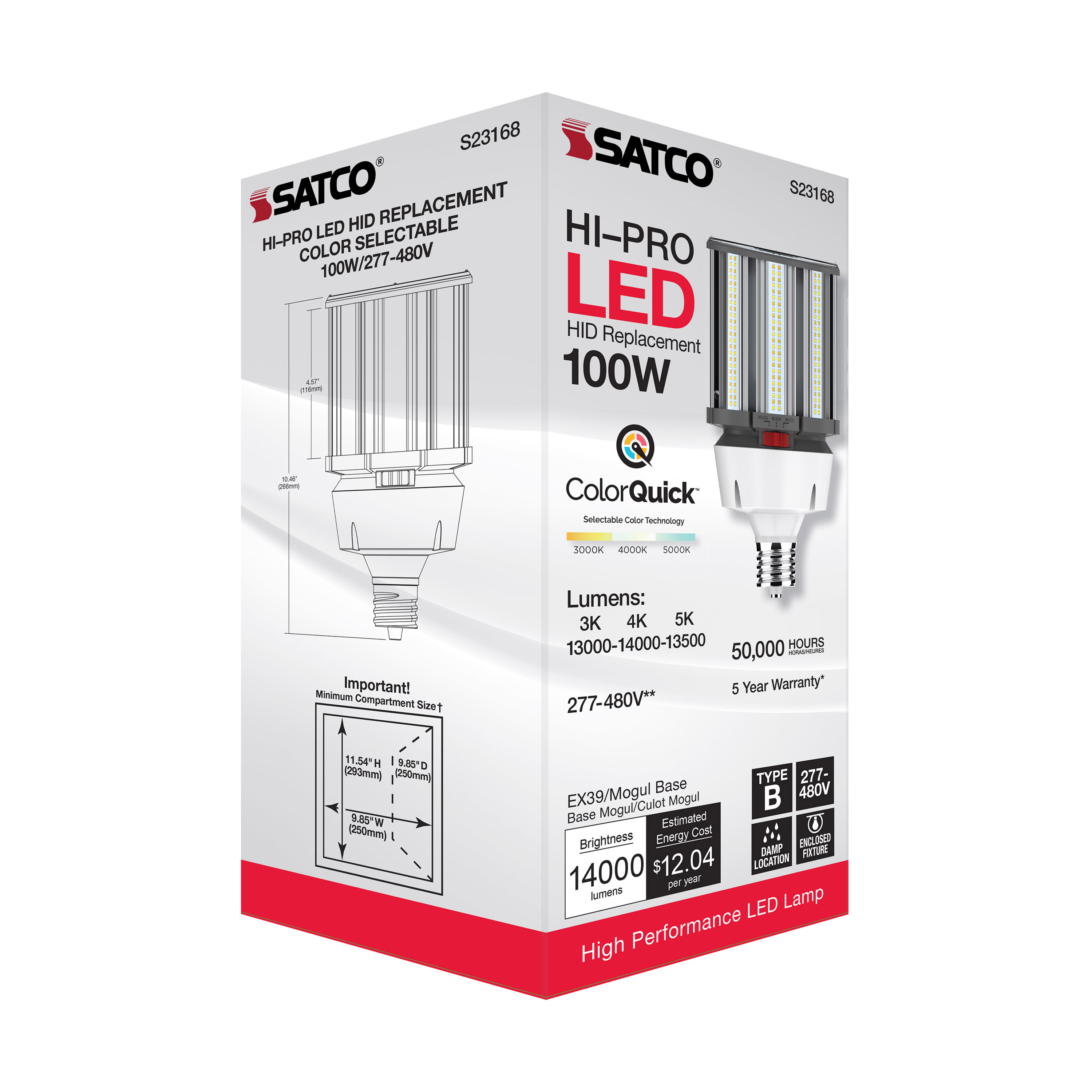 100W/LED/CCT/277-480V/EX39 - S23168