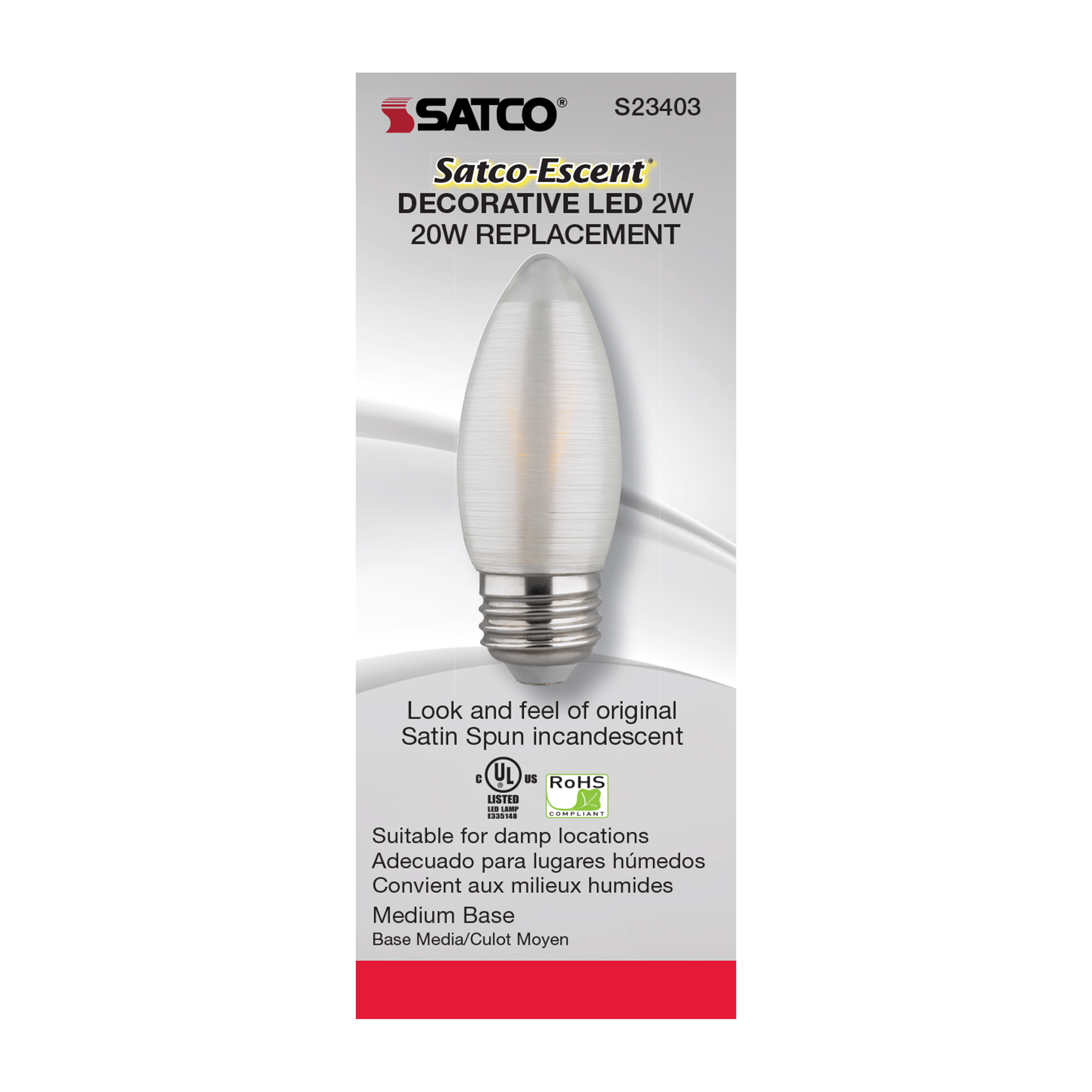 2C11/LED/SA/E26/27K/120V - S23403