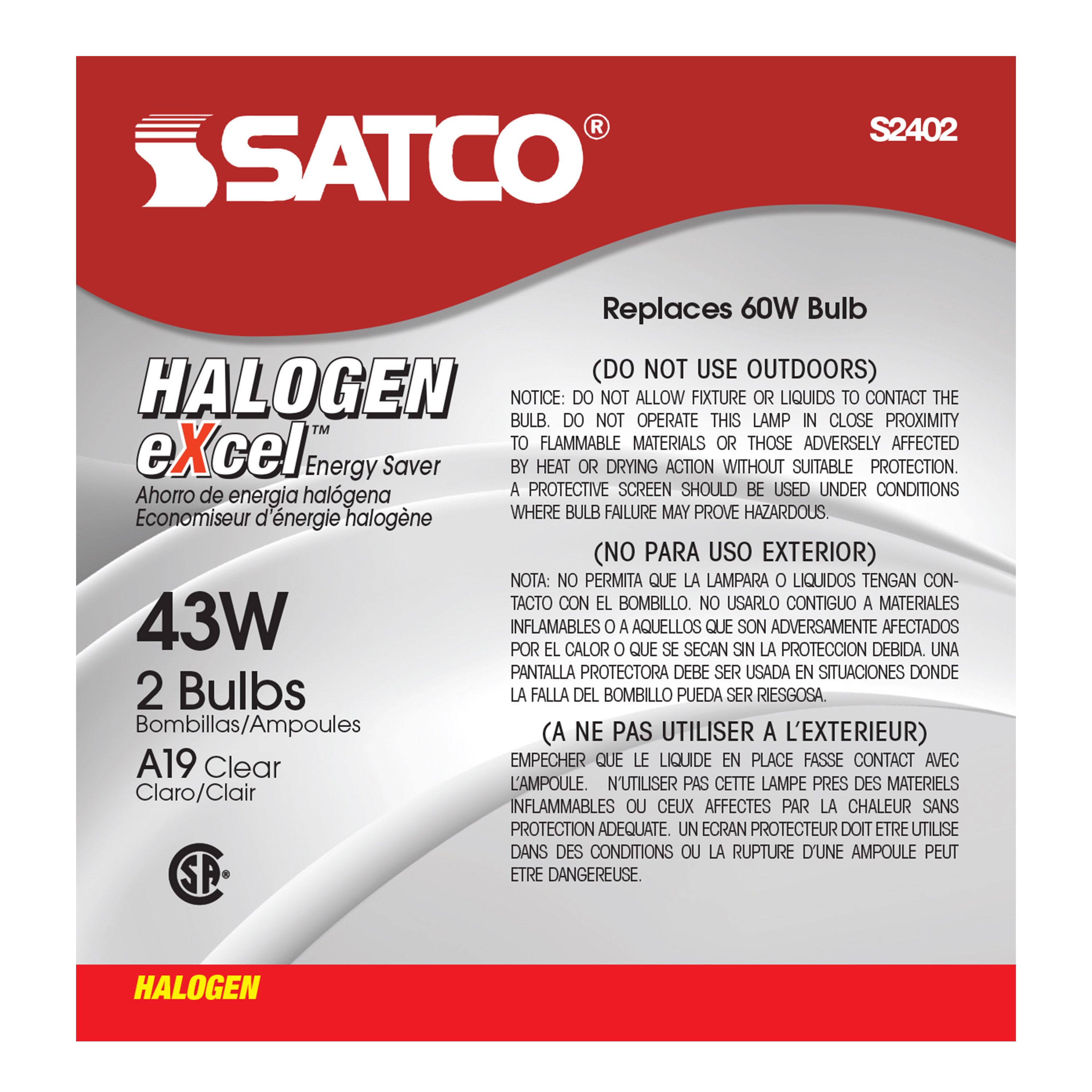 43A19/HAL/ES/CL/120V - S2402