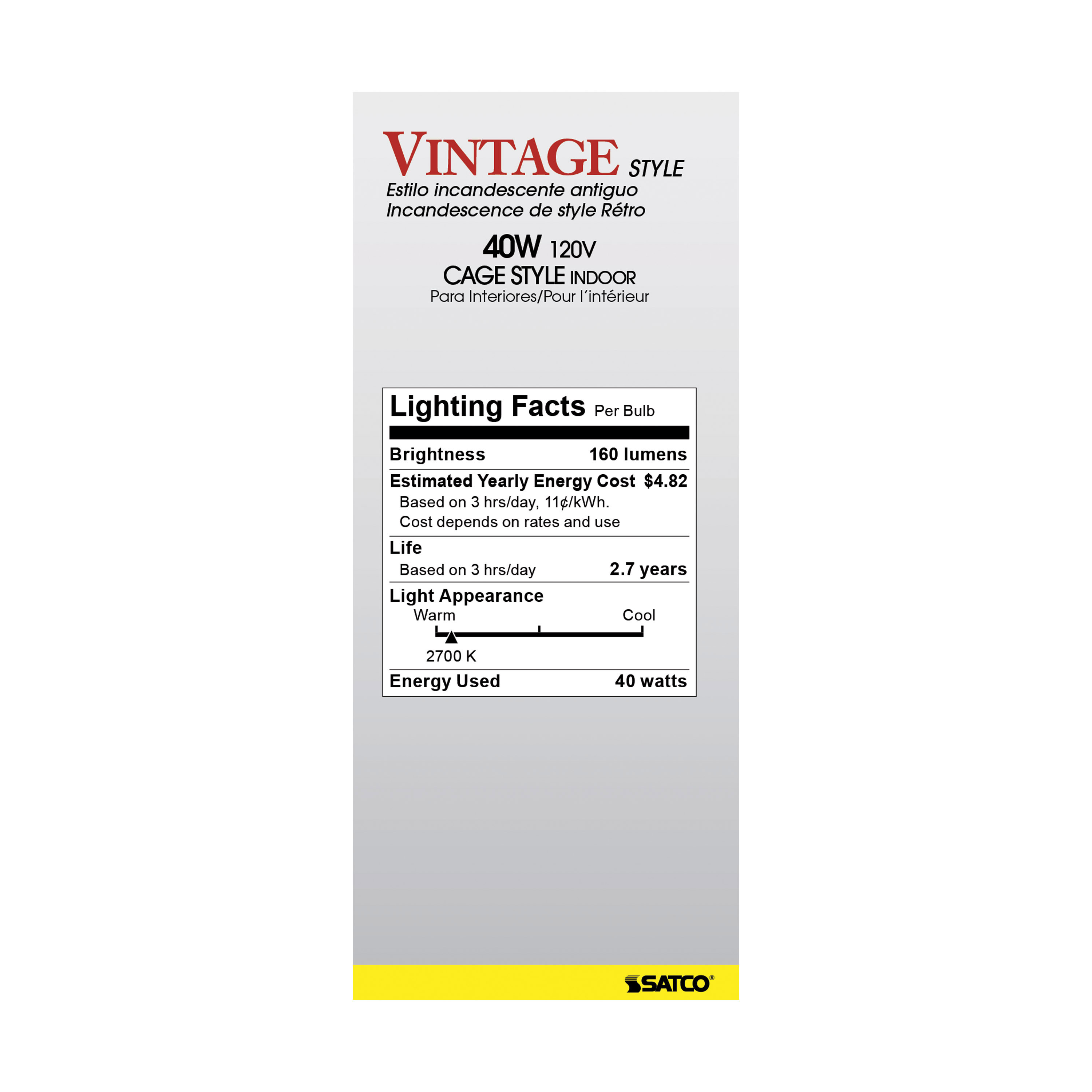 40ST19/CL/15S/120V VINTAGE - S2413