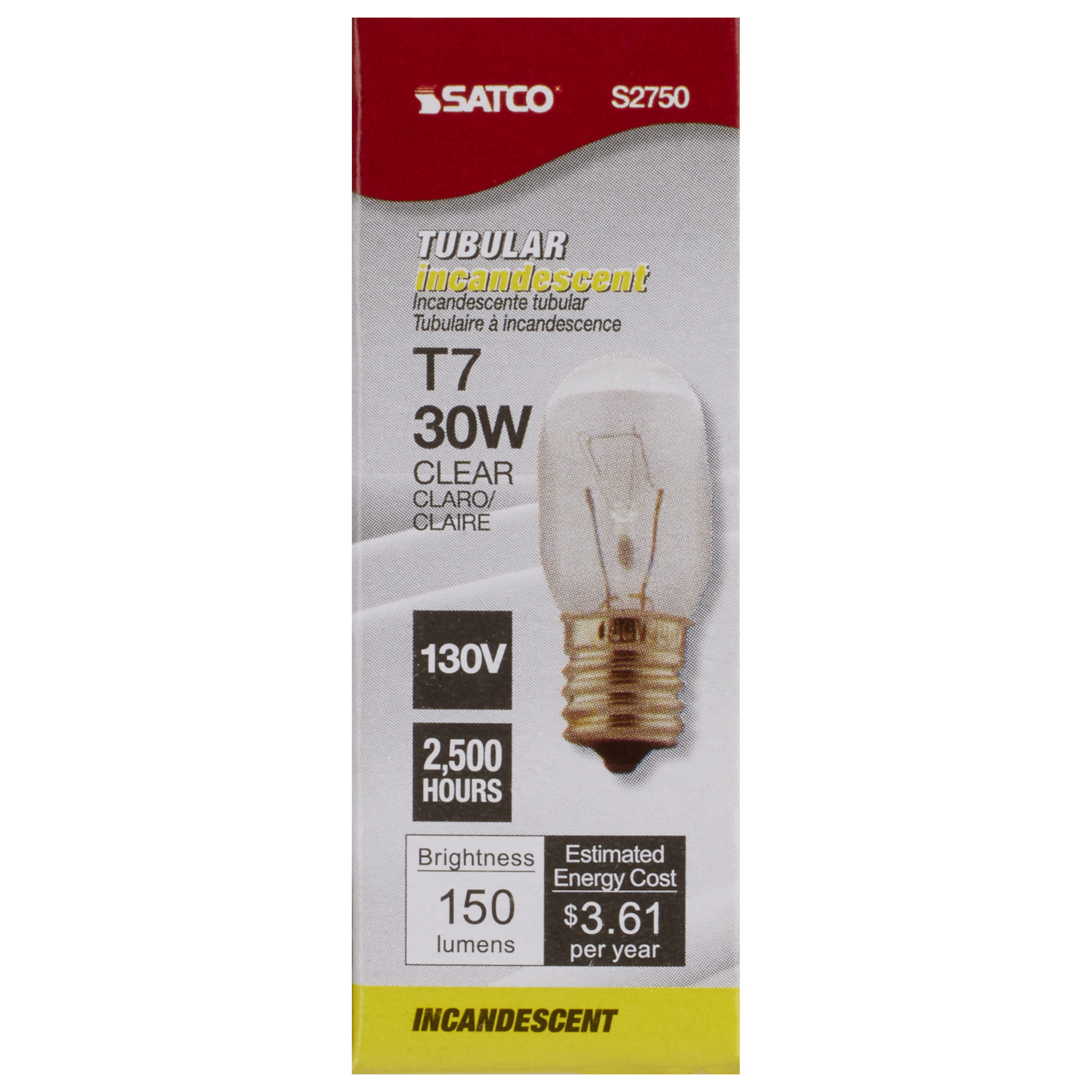 30T7/N/130V E17 CLEAR - S2750