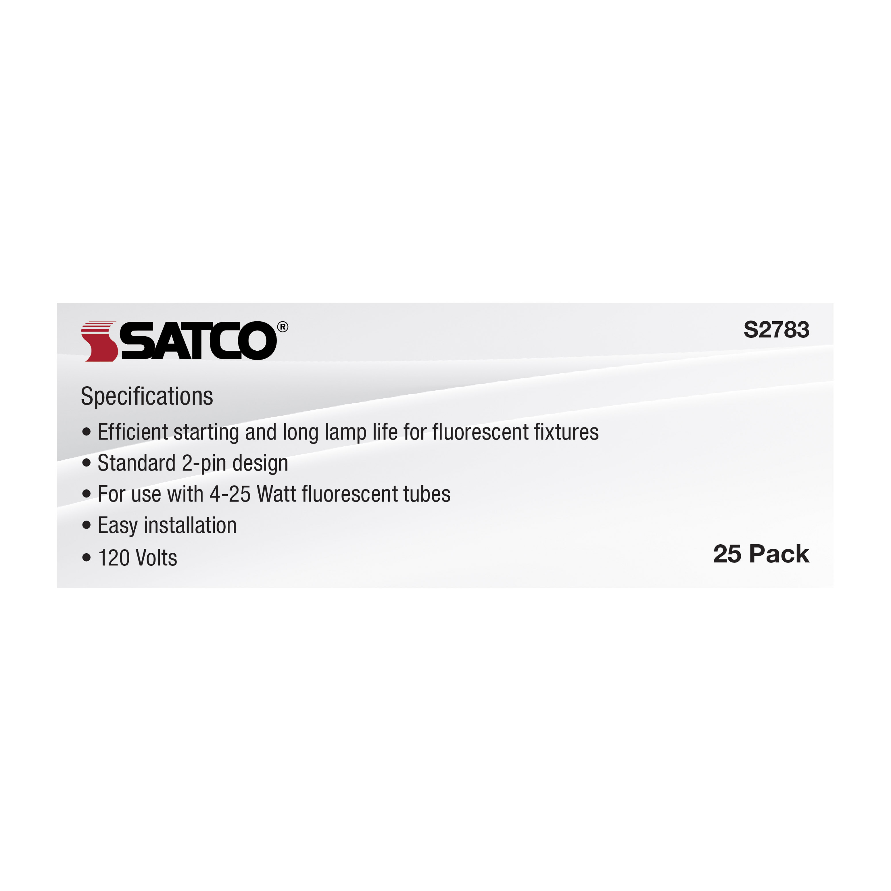 FS/U 4-25W STARTER 120V - S2783