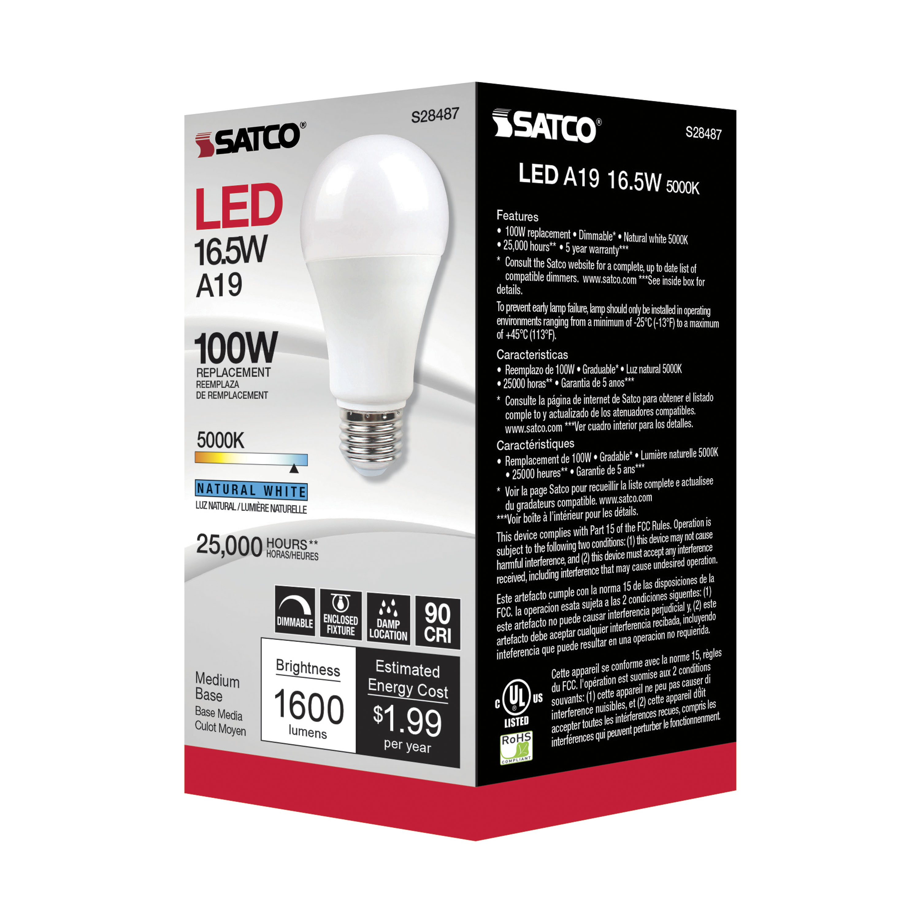 16.5A19LED/950/120V - S28487