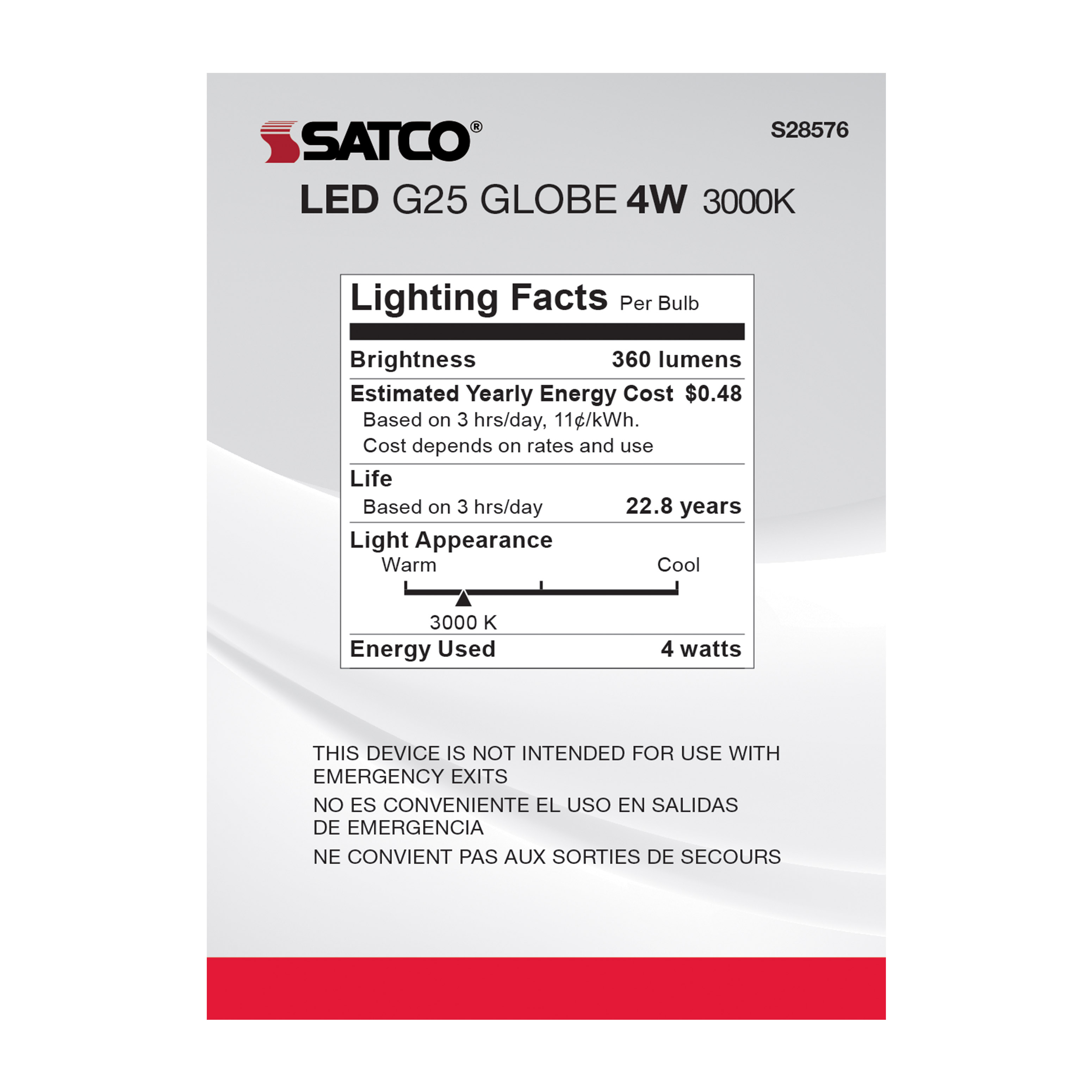 4G25/LED/930/120V - S28576