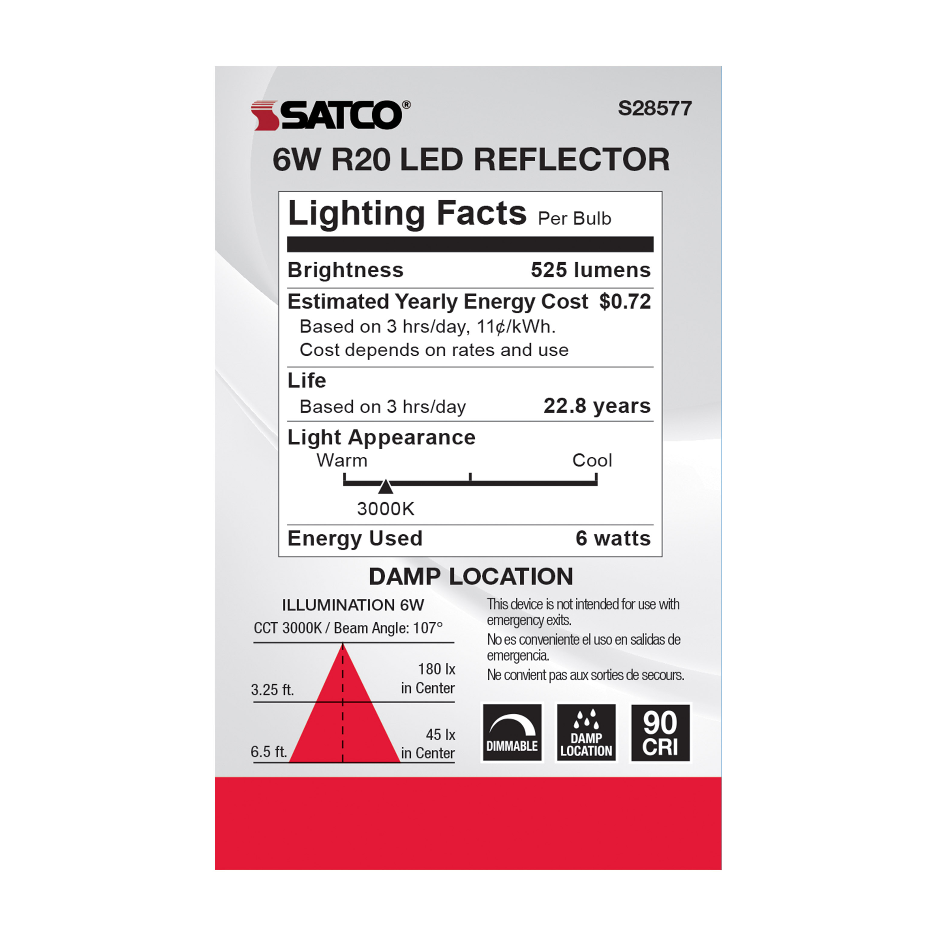 6R20/LED/930/120V - S28577