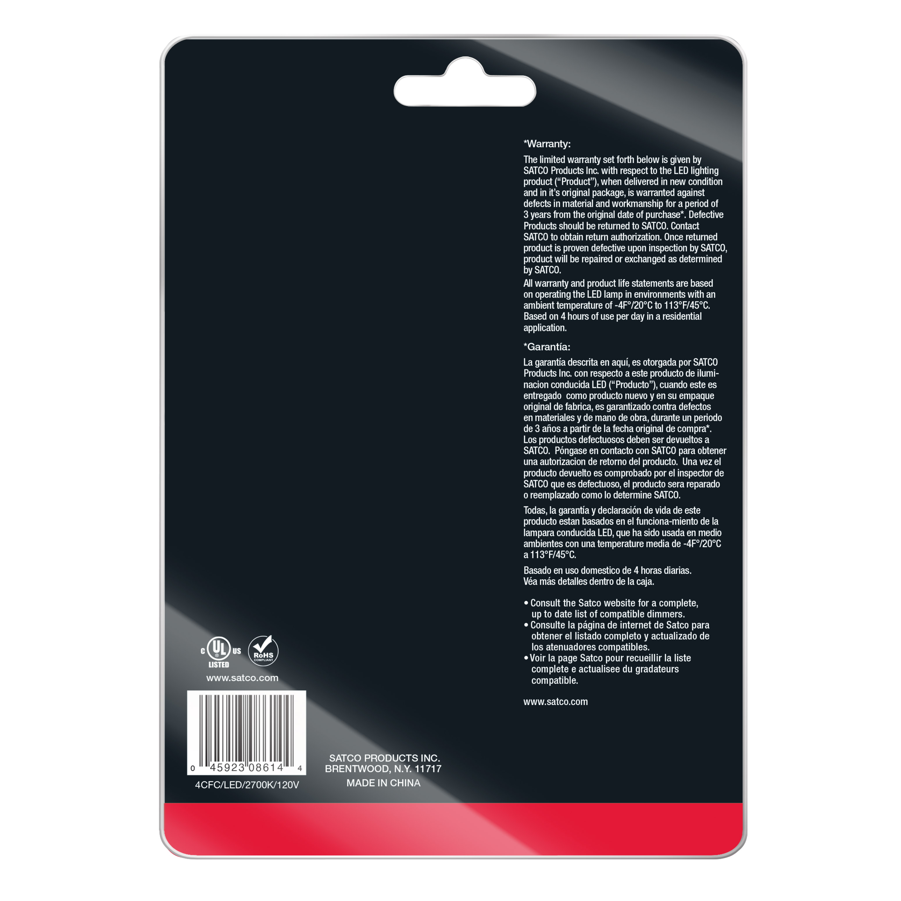 4W CFC/LED/27K/CL/120V 1-CD - S28614