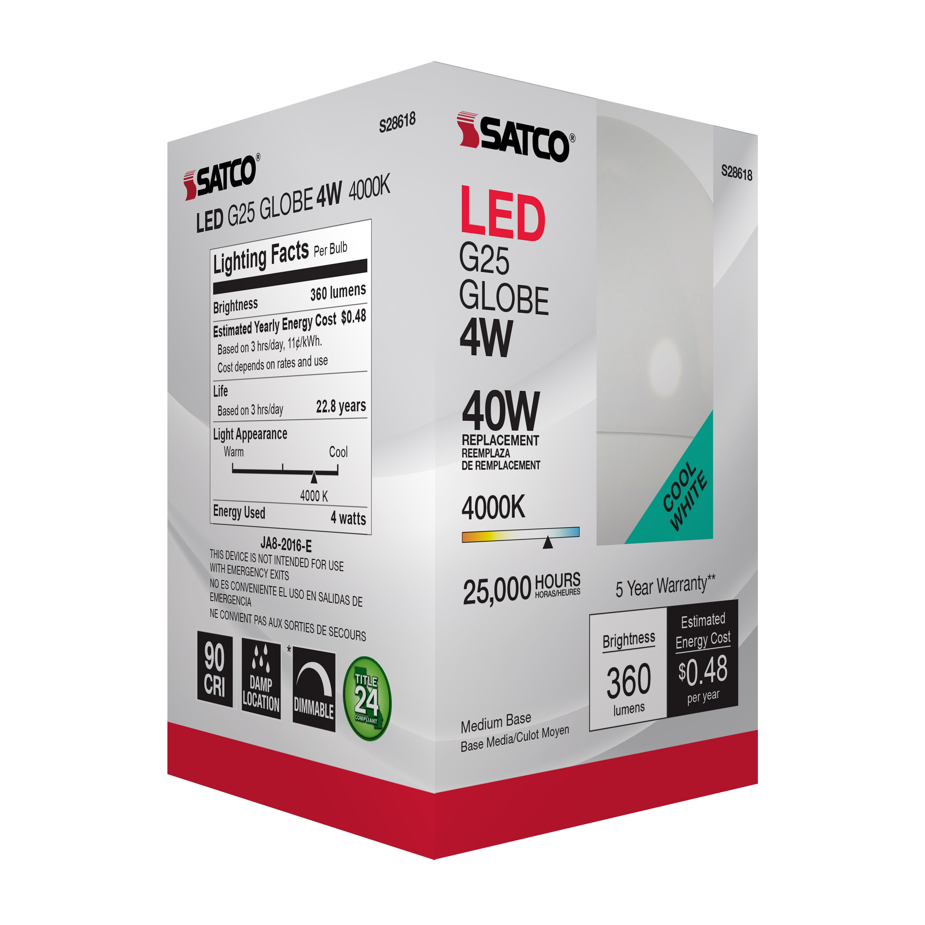 4G25/LED/940/120V - S28618