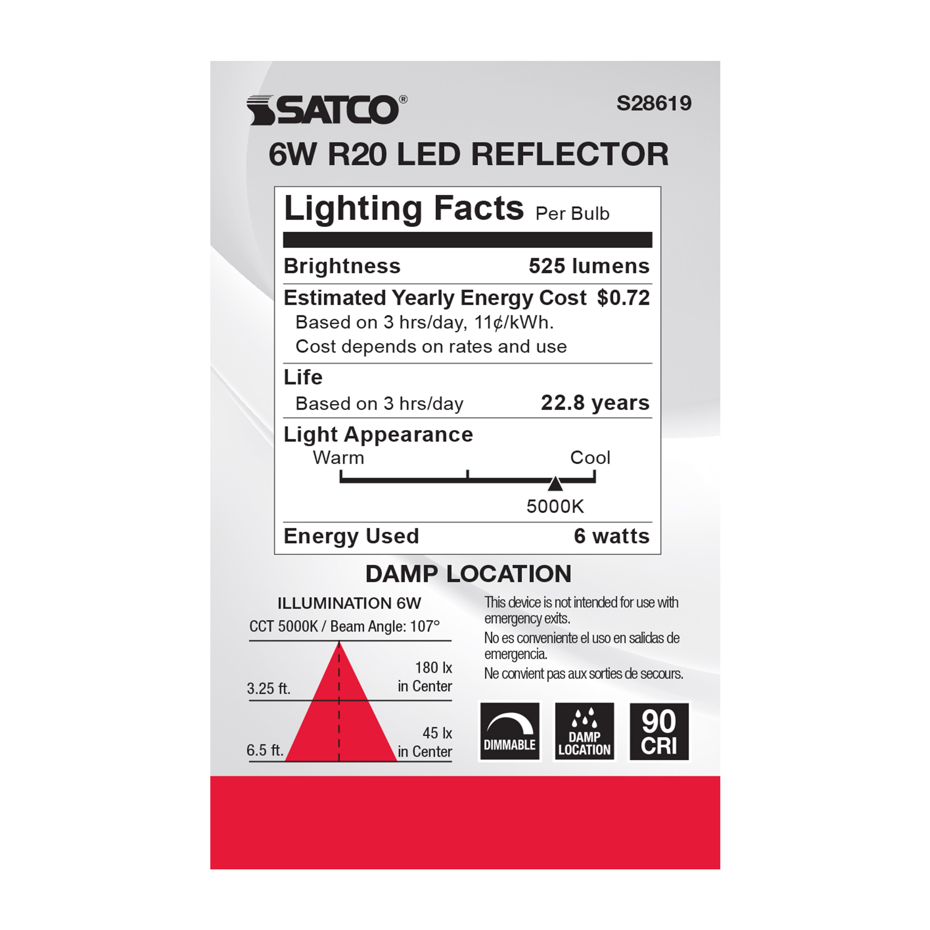 6R20/LED/950/120V - S28619