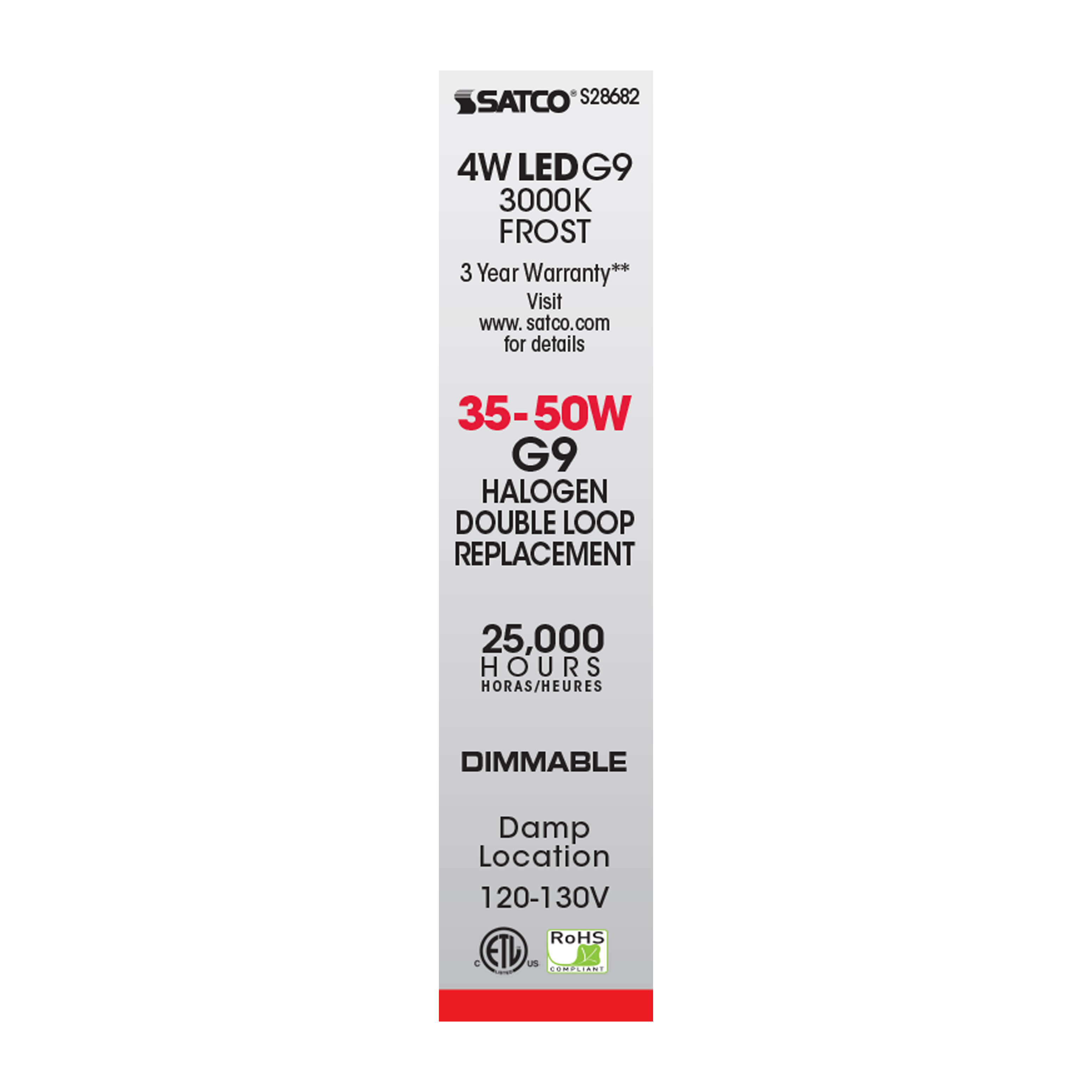 LED/4W/JCD/G9/FR/3K/120-130V - S28682